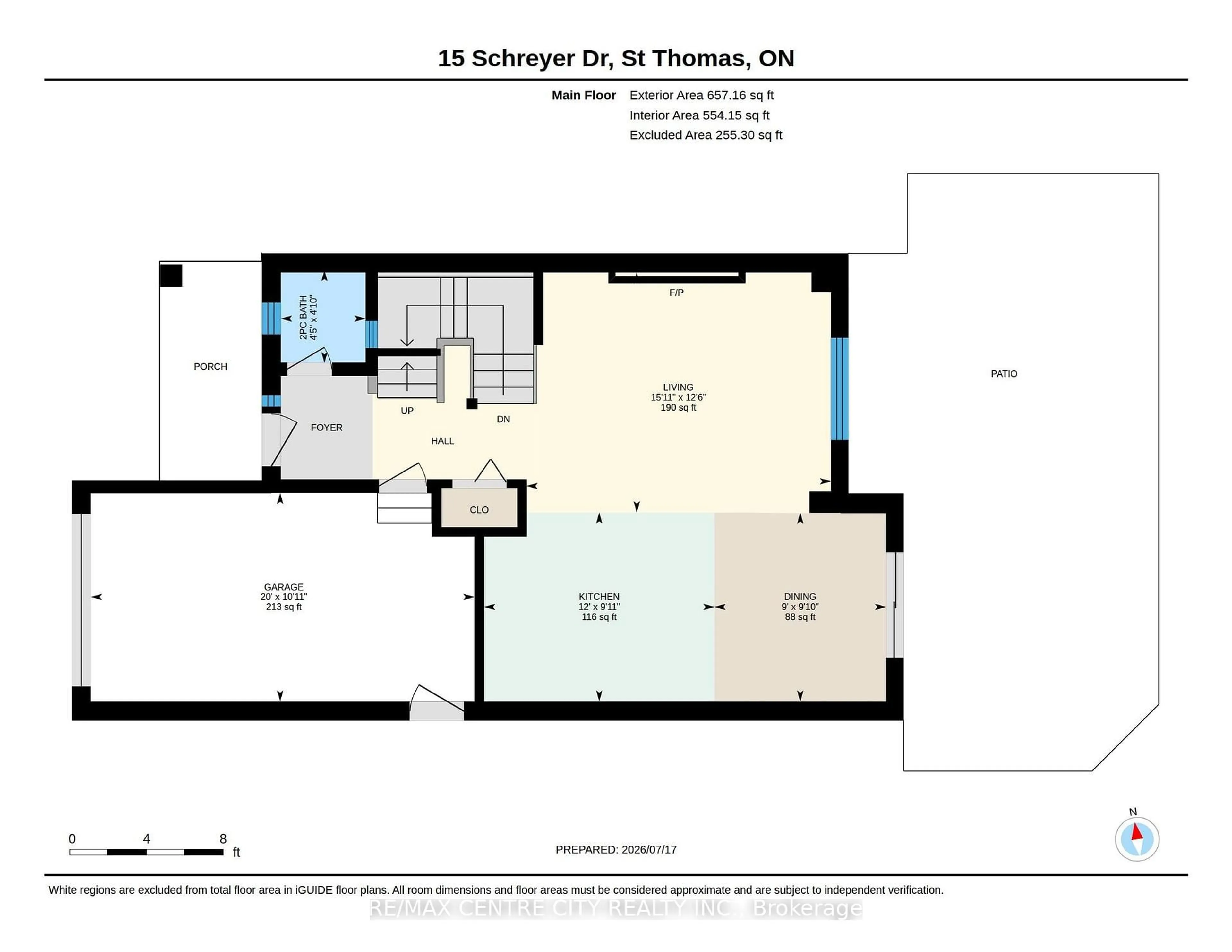 Floor plan for 15 Schreyer Dr, St. Thomas Ontario N5R 6E8