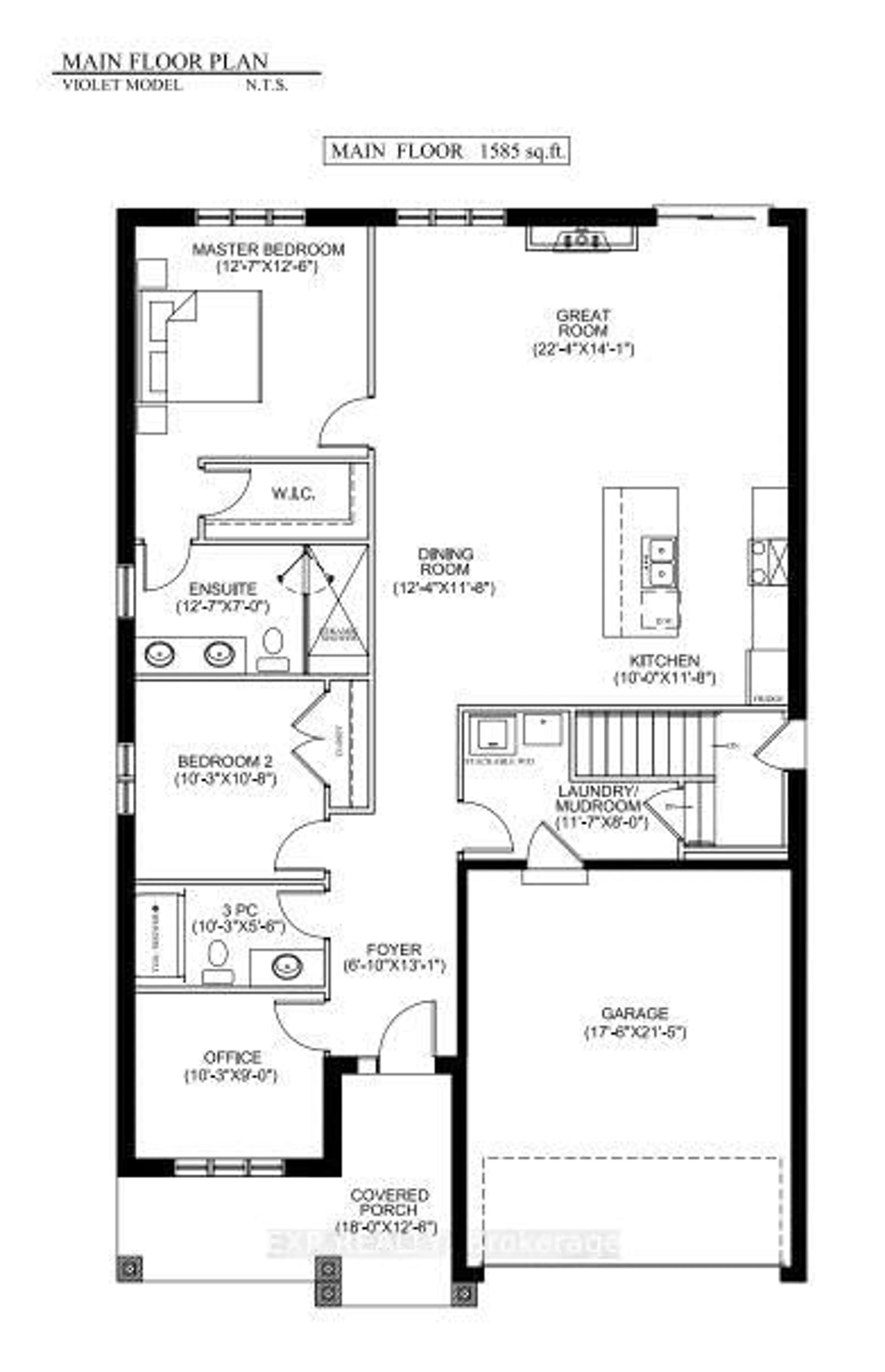 Floor plan for 73 Dearing Dr, South Huron Ontario N0M 1T0