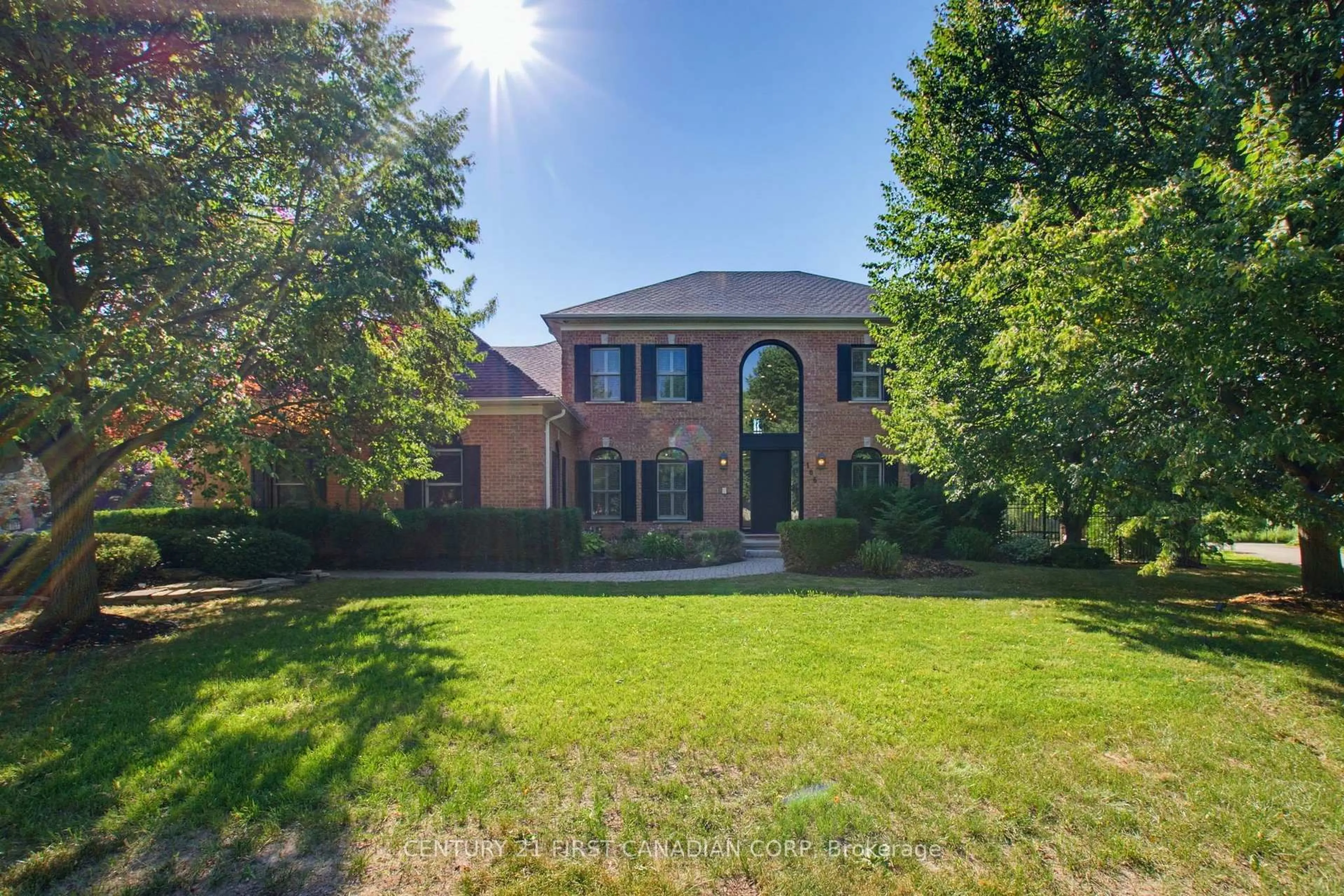 A pic from outside/outdoor area/front of a property/back of a property/a pic from drone, street for 106 Fitzwilliam Blvd, London North Ontario N6H 5H4