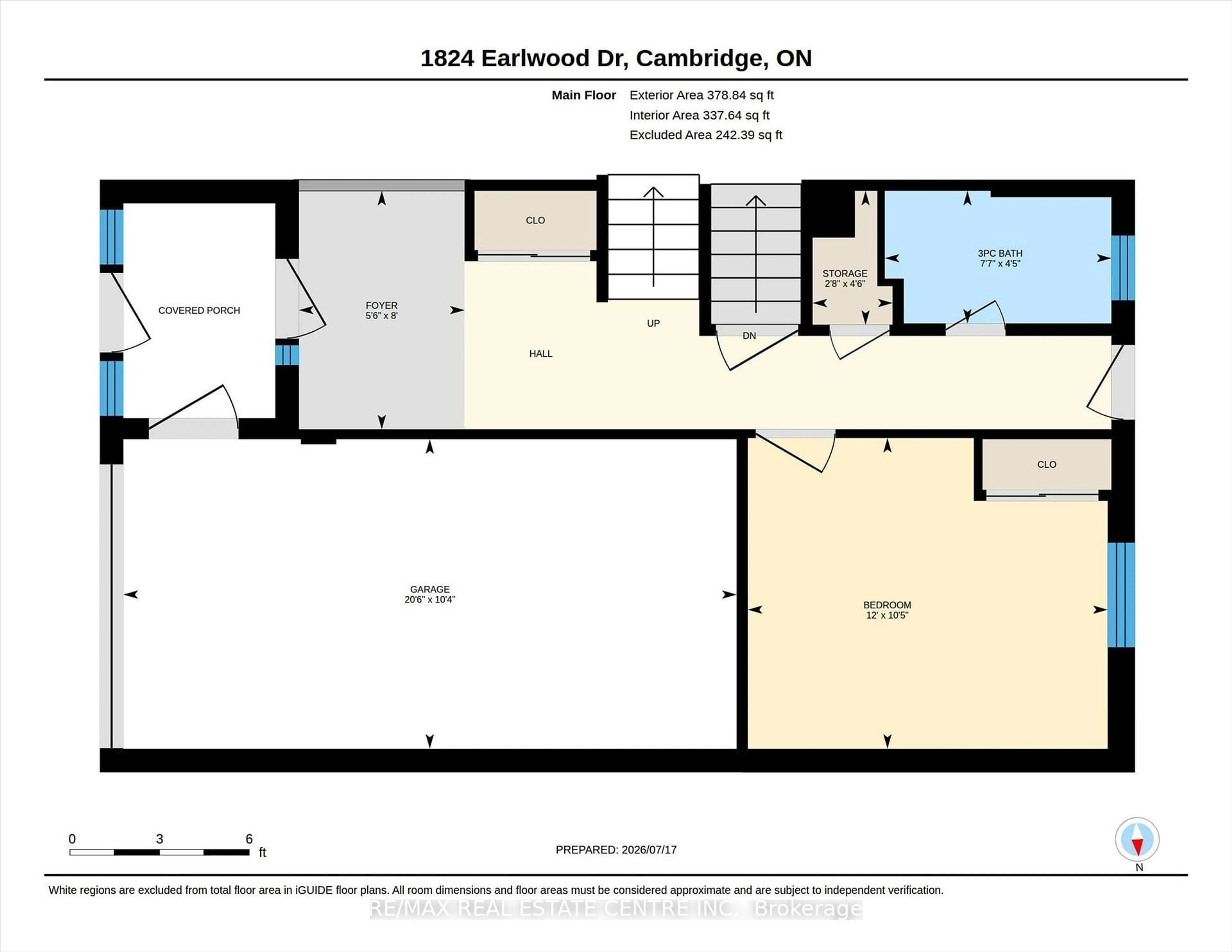 Floor plan for 1824 Earlwood Dr, Cambridge Ontario N3H 5A3