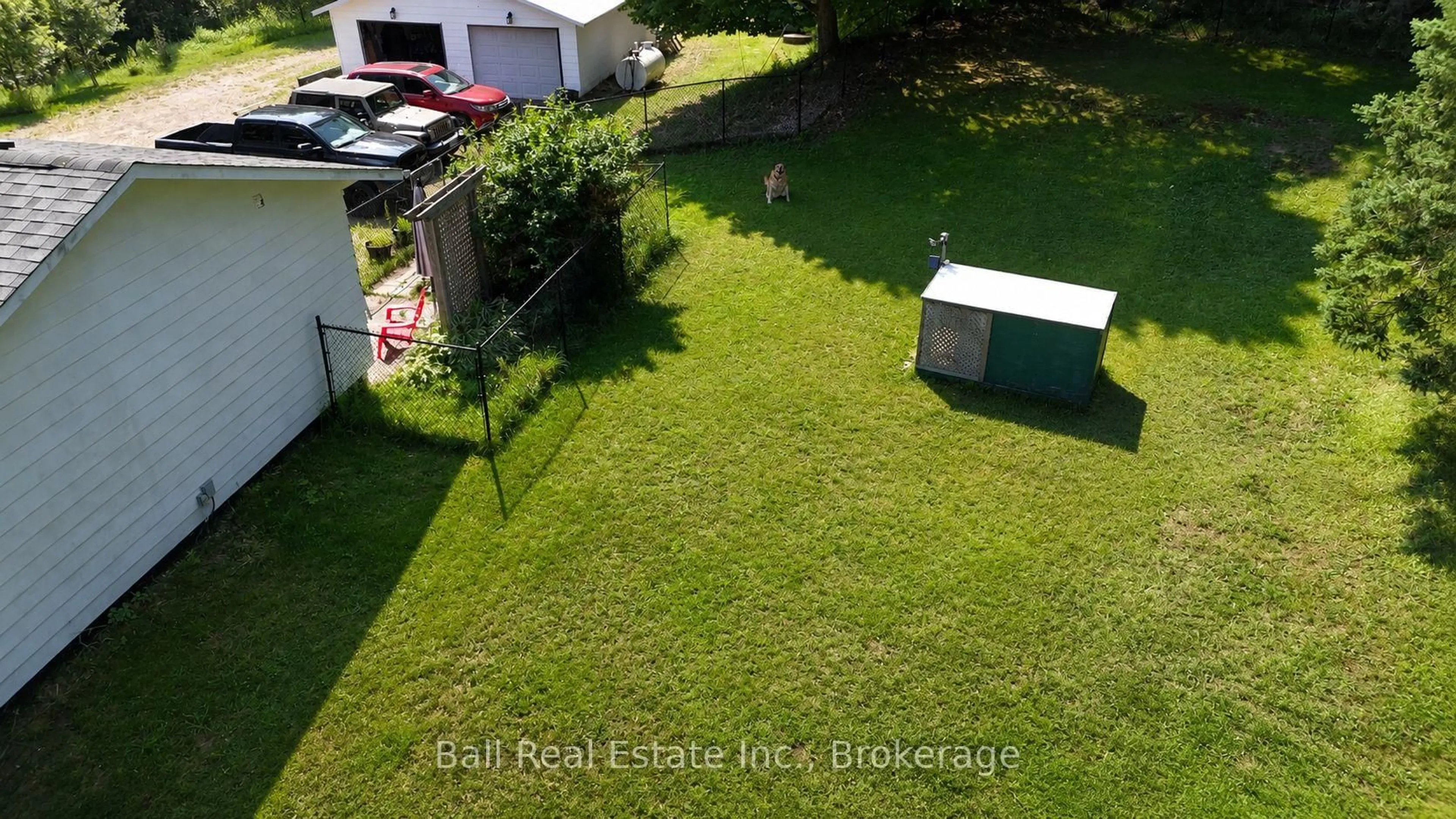 A pic from outside/outdoor area/front of a property/back of a property/a pic from drone, street for 5472 Loop Rd, Highlands East Ontario K0L 2A0