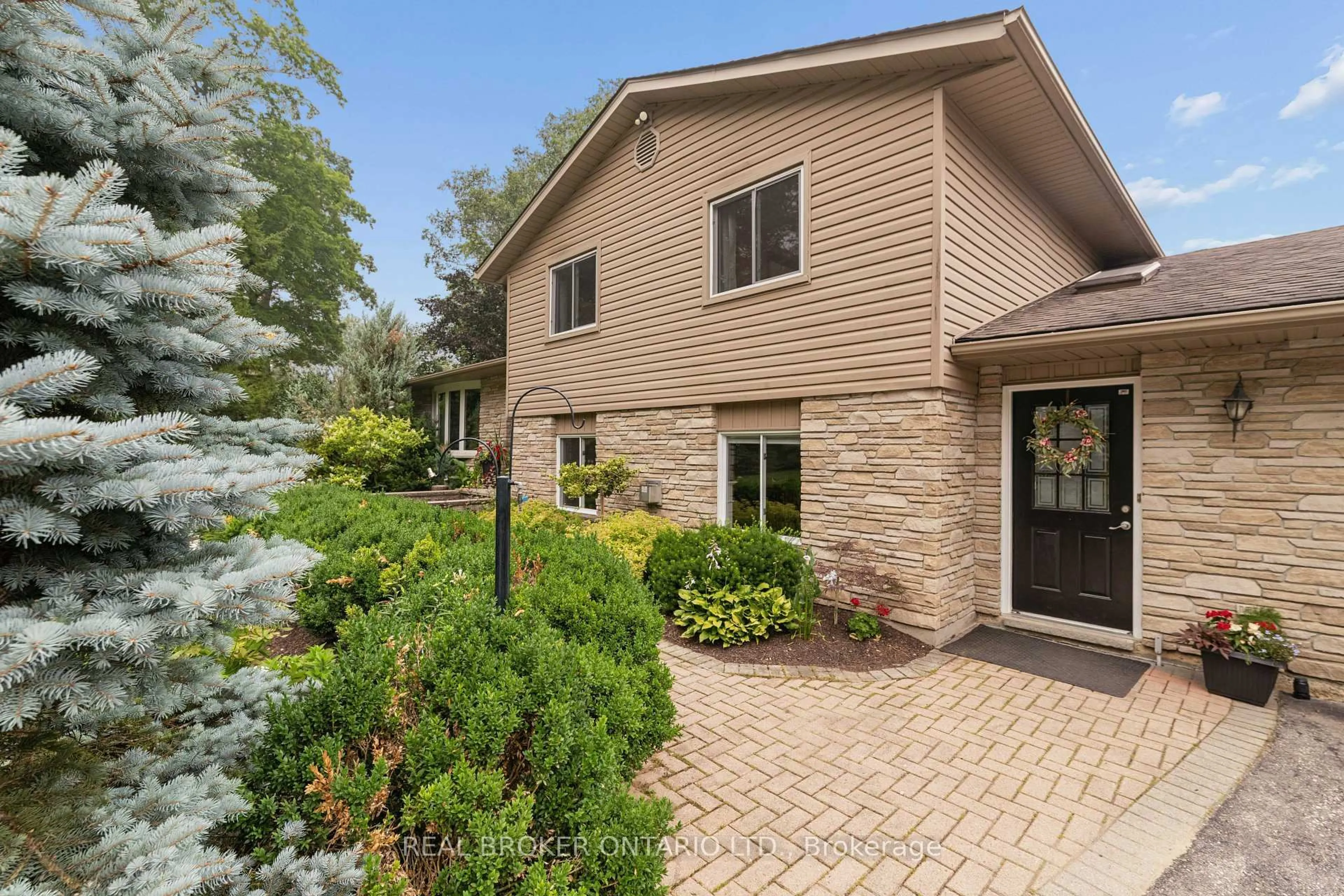 Home with brick exterior material, street for 7323 Sideroad 15, Rr1 Rd, Mapleton Ontario N0G 2K0