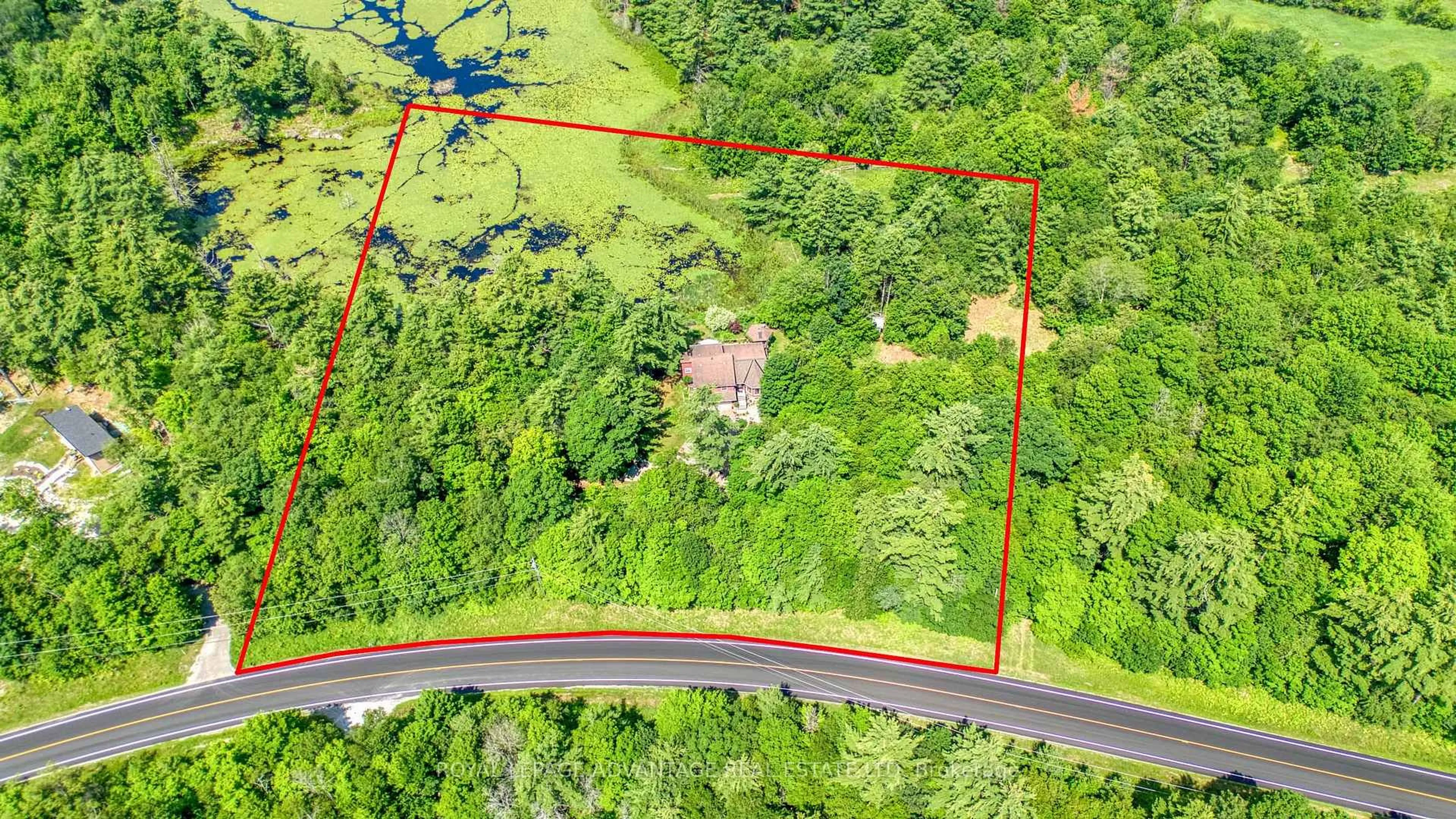 A pic from outside/outdoor area/front of a property/back of a property/a pic from drone, water/lake/river/ocean view for 1462 Elm Grove Rd Rr 5 Rd, Perth Ontario K7H 3C7