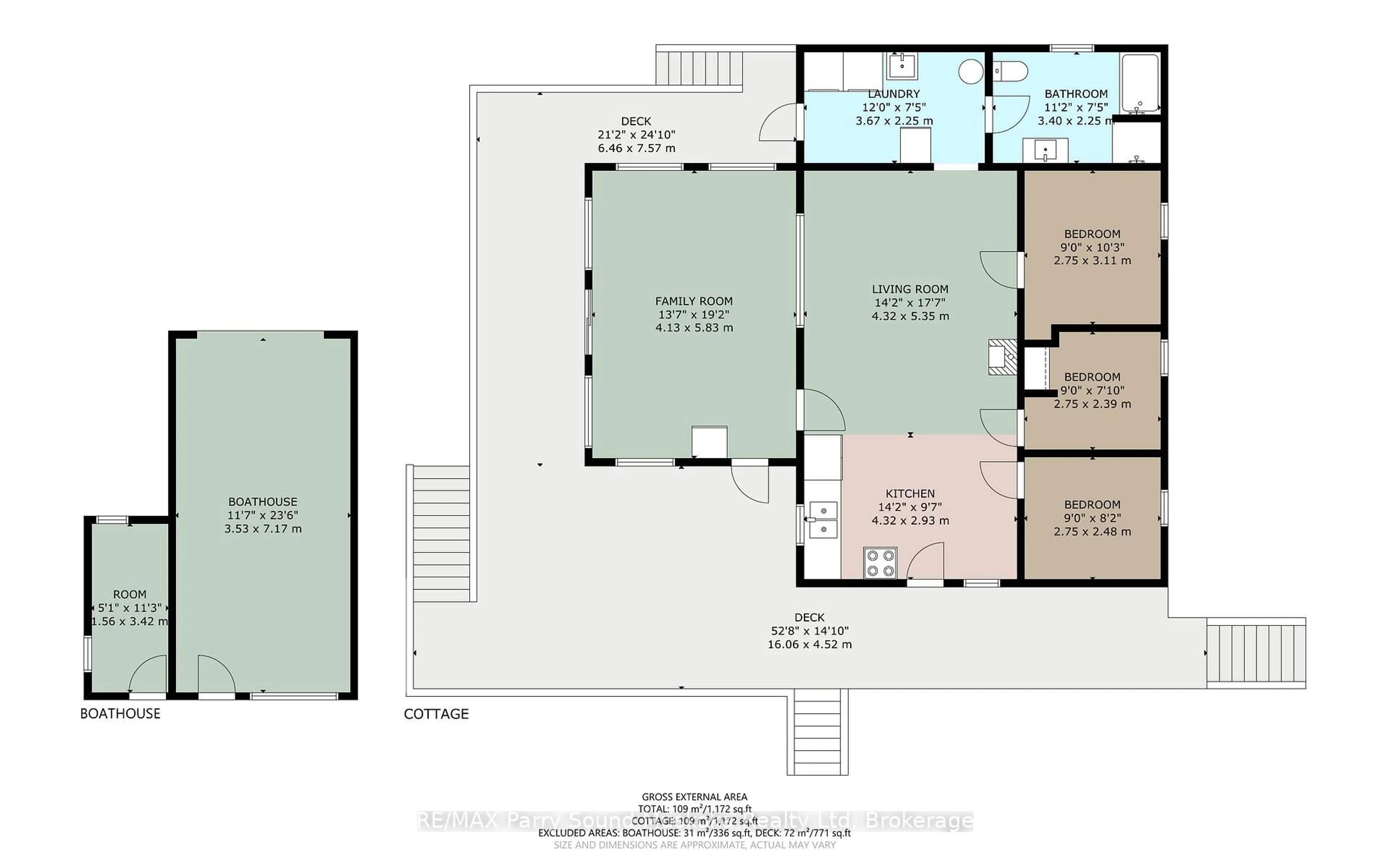 Floor plan for 808 Paradise Lane #Lot 206, Parry Sound Ontario P2A 2X4