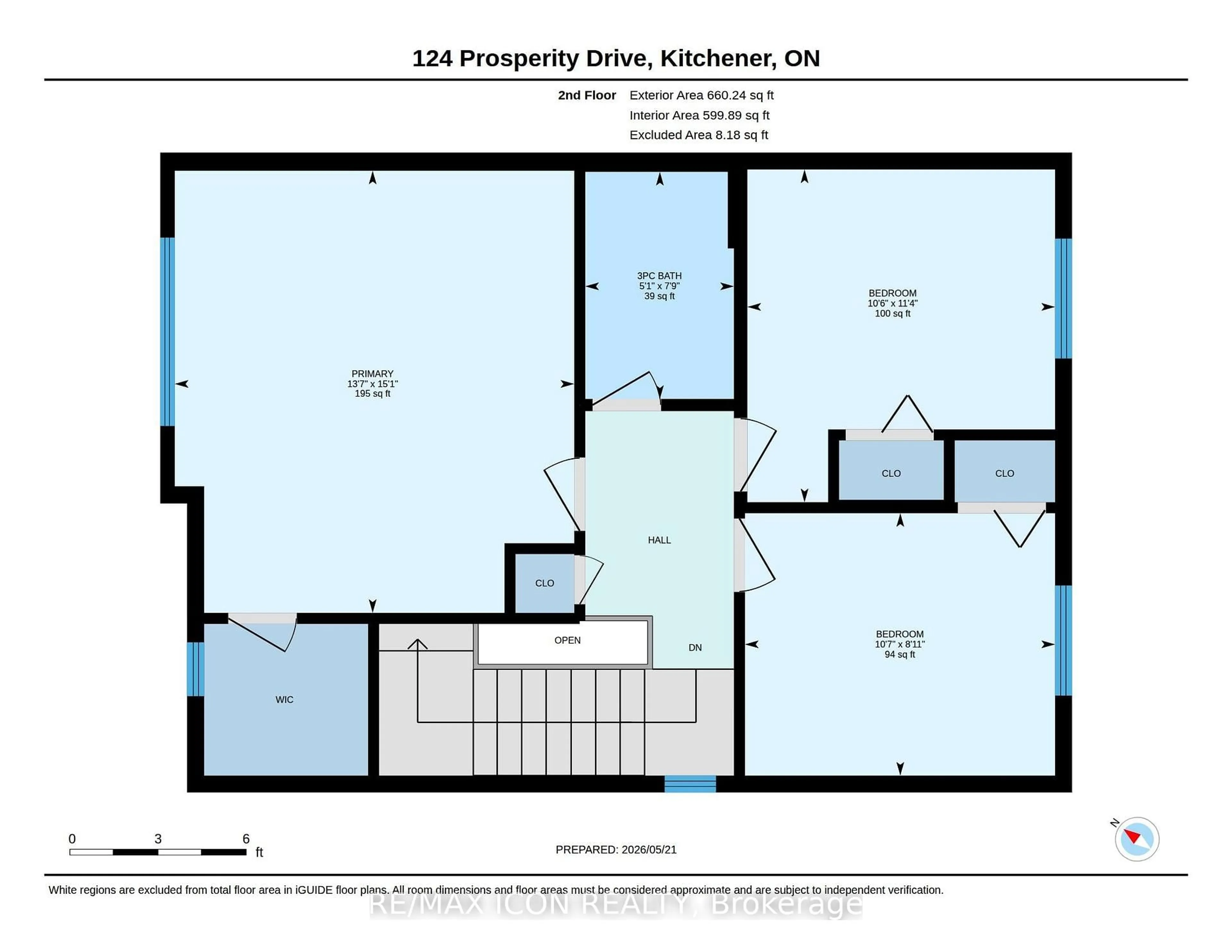 Floor plan for 124 Prosperity Dr, Kitchener Ontario N2E 4E8