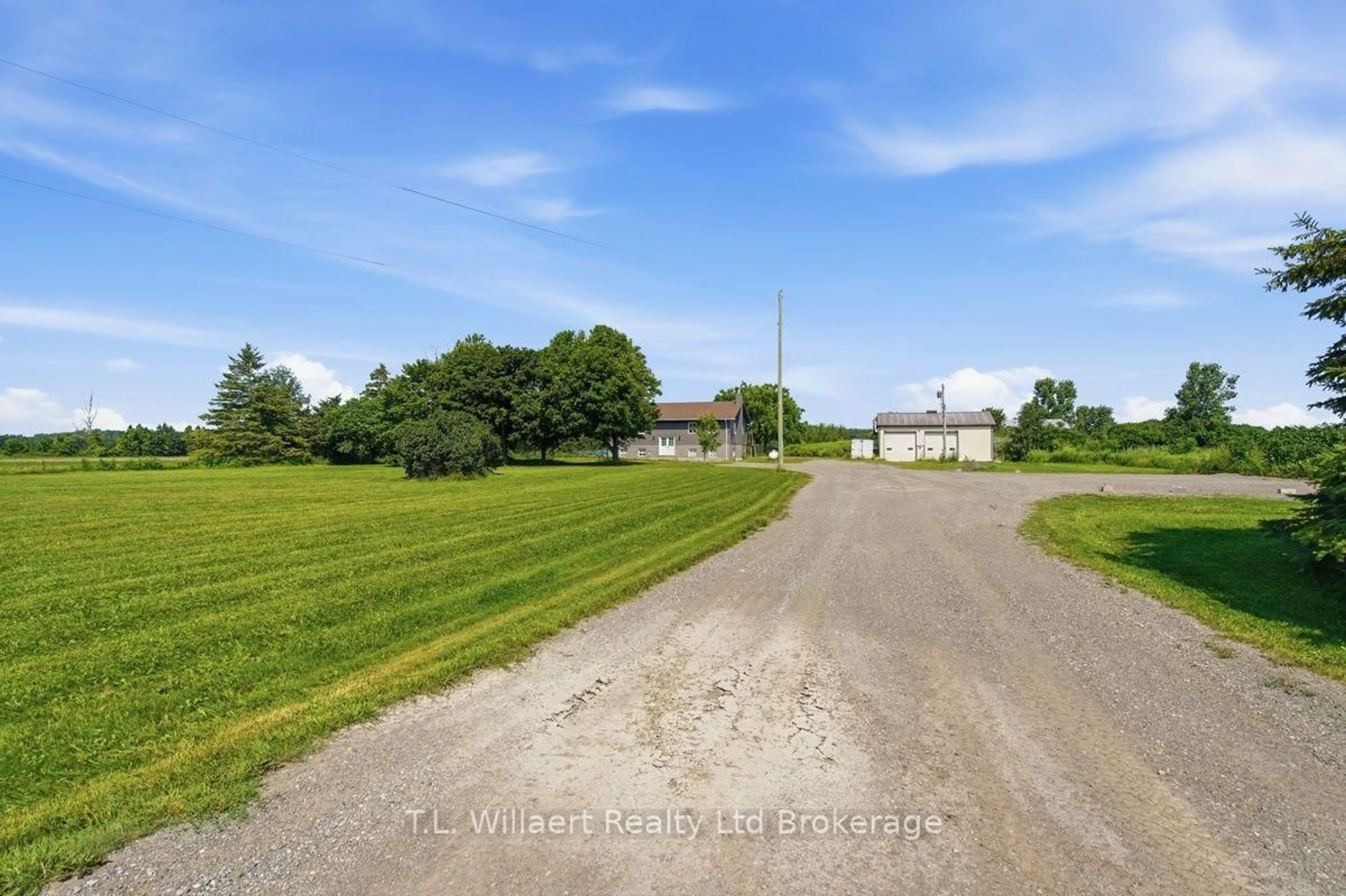 A pic from outside/outdoor area/front of a property/back of a property/a pic from drone, street for 25130 Argyle Line, West Elgin Ontario N0L 2P0
