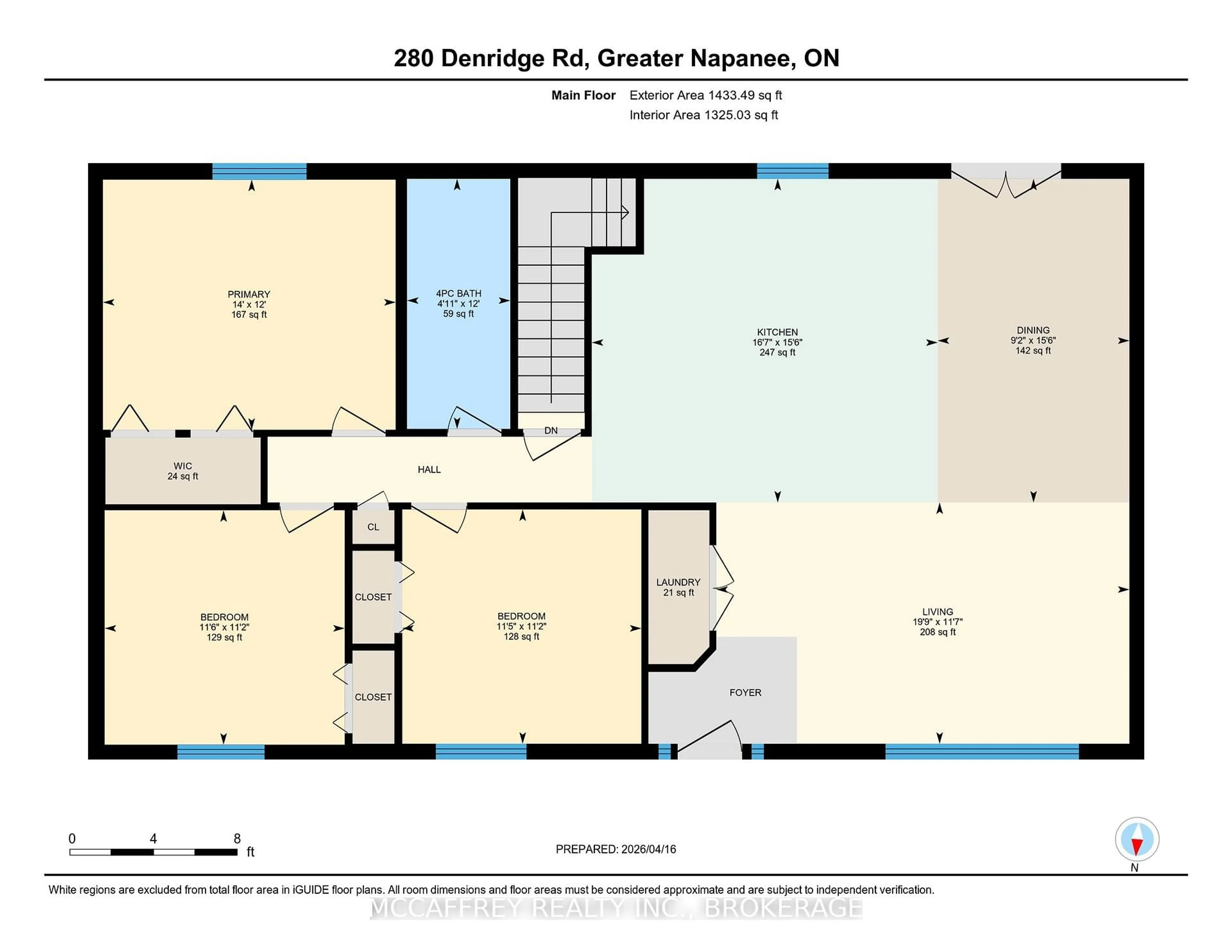Floor plan for 280 DENRIDGE Rd, Greater Napanee Ontario K0K 2Z0
