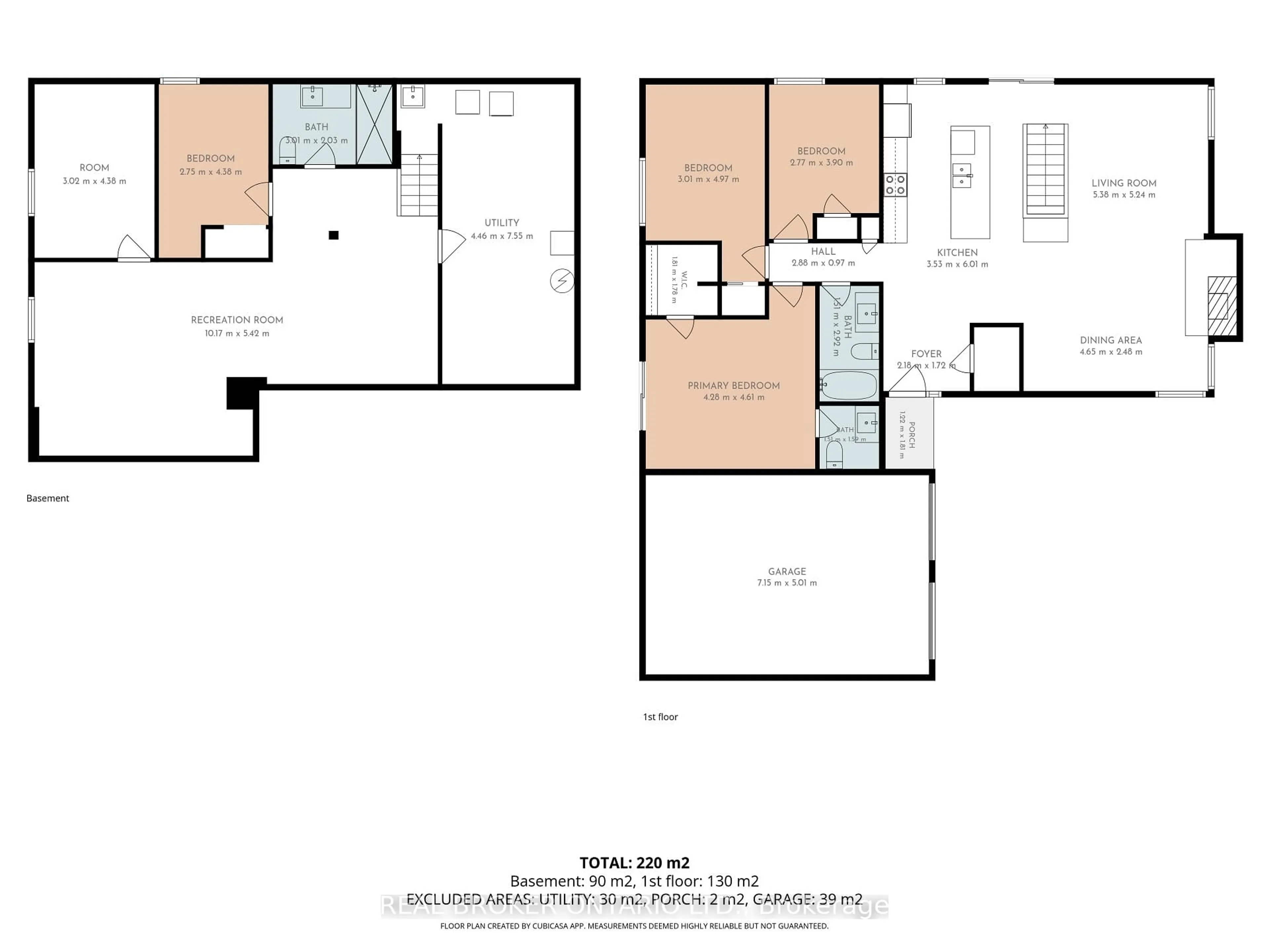 Floor plan for 2021 Woodglen Cres, Ottawa Ontario K1J 6G6