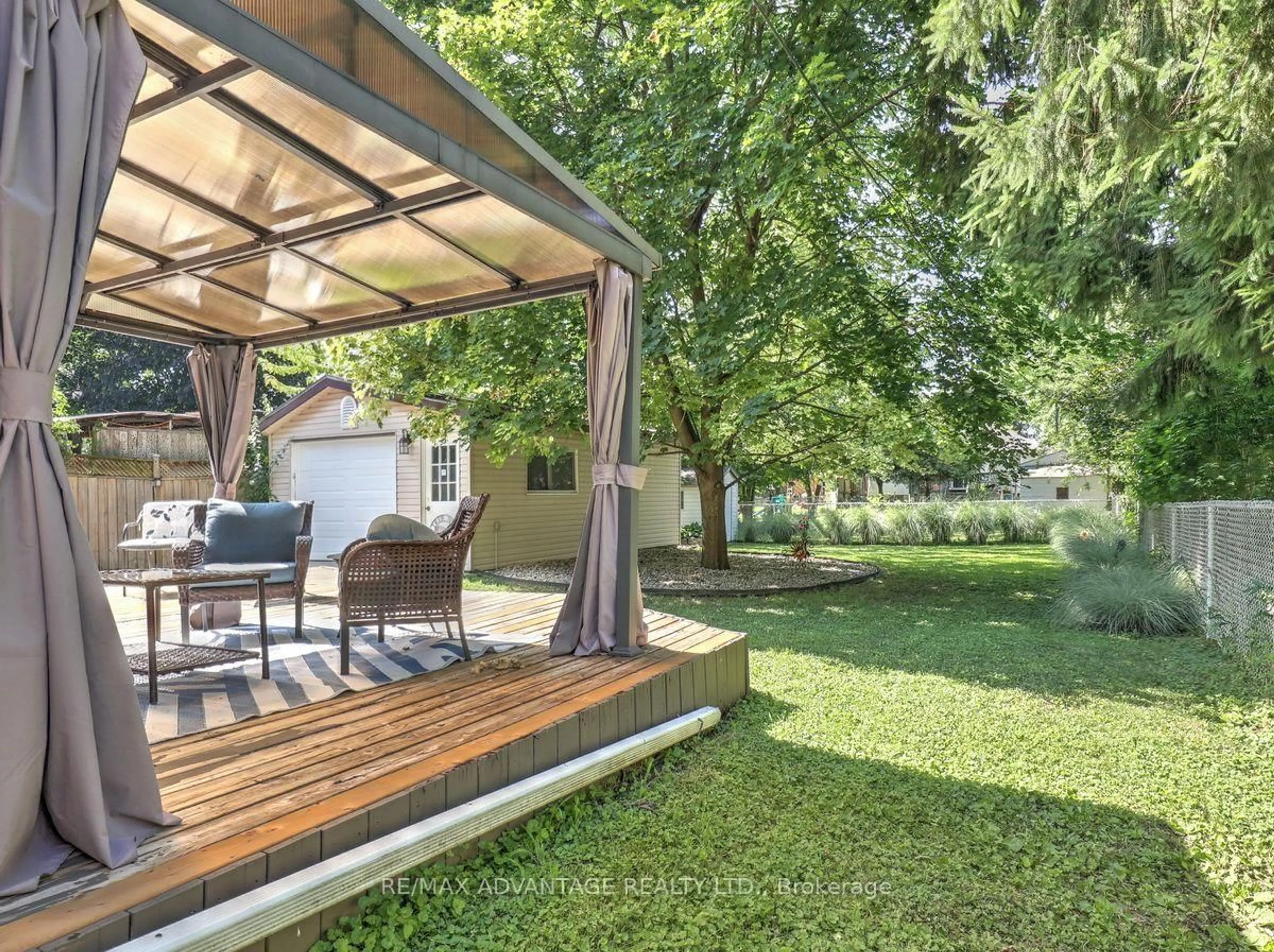 Patio, forest/trees view for 1856 PARK Ave, London East Ontario N5W 2J8