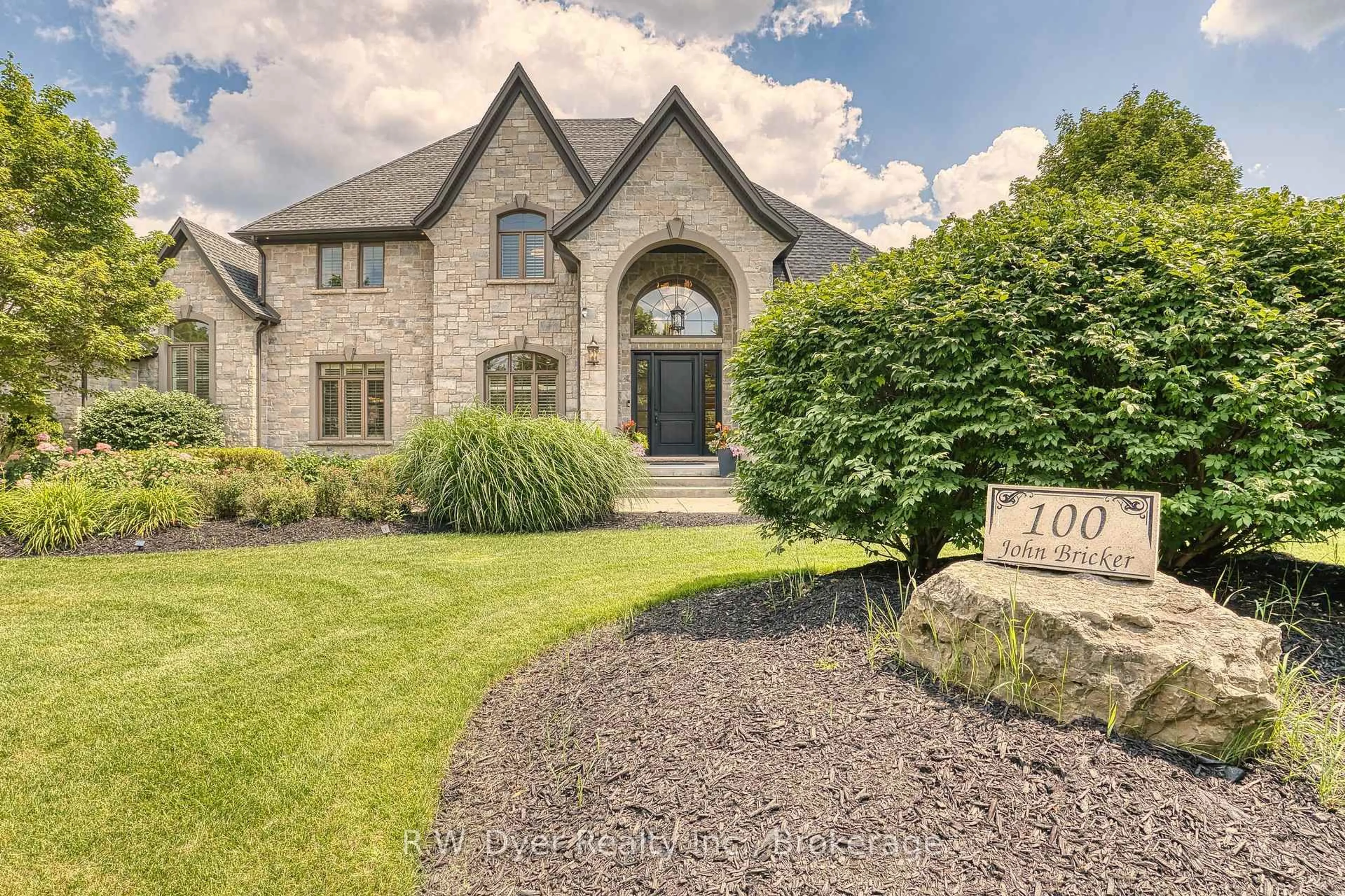 Home with brick exterior material, street for 100 JOHN BRICKER Rd, Cambridge Ontario N3H 4R8