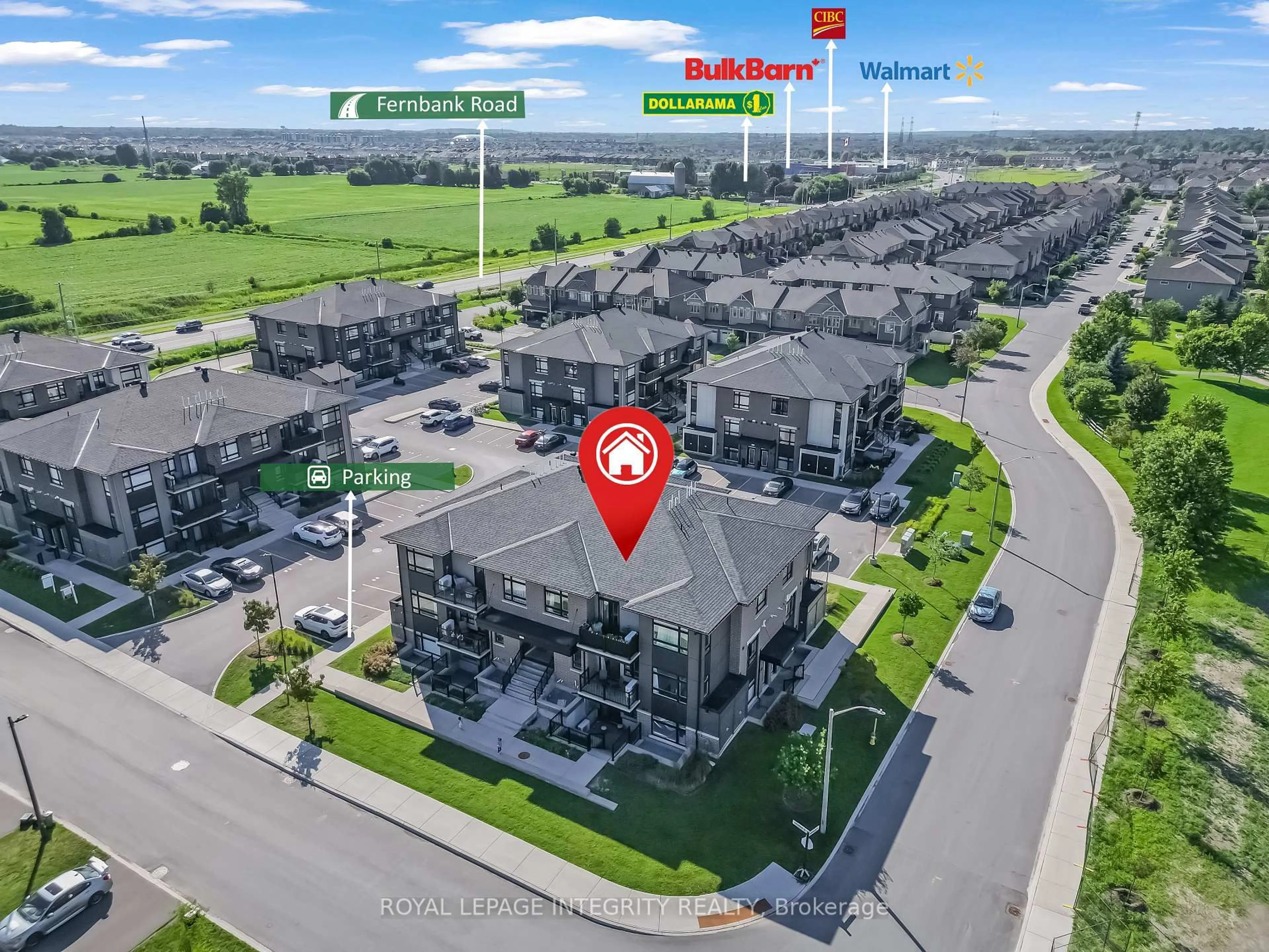 A pic from outside/outdoor area/front of a property/back of a property/a pic from drone, street for 55 Overberg Way #H, Ottawa Ontario K2S 2Y4