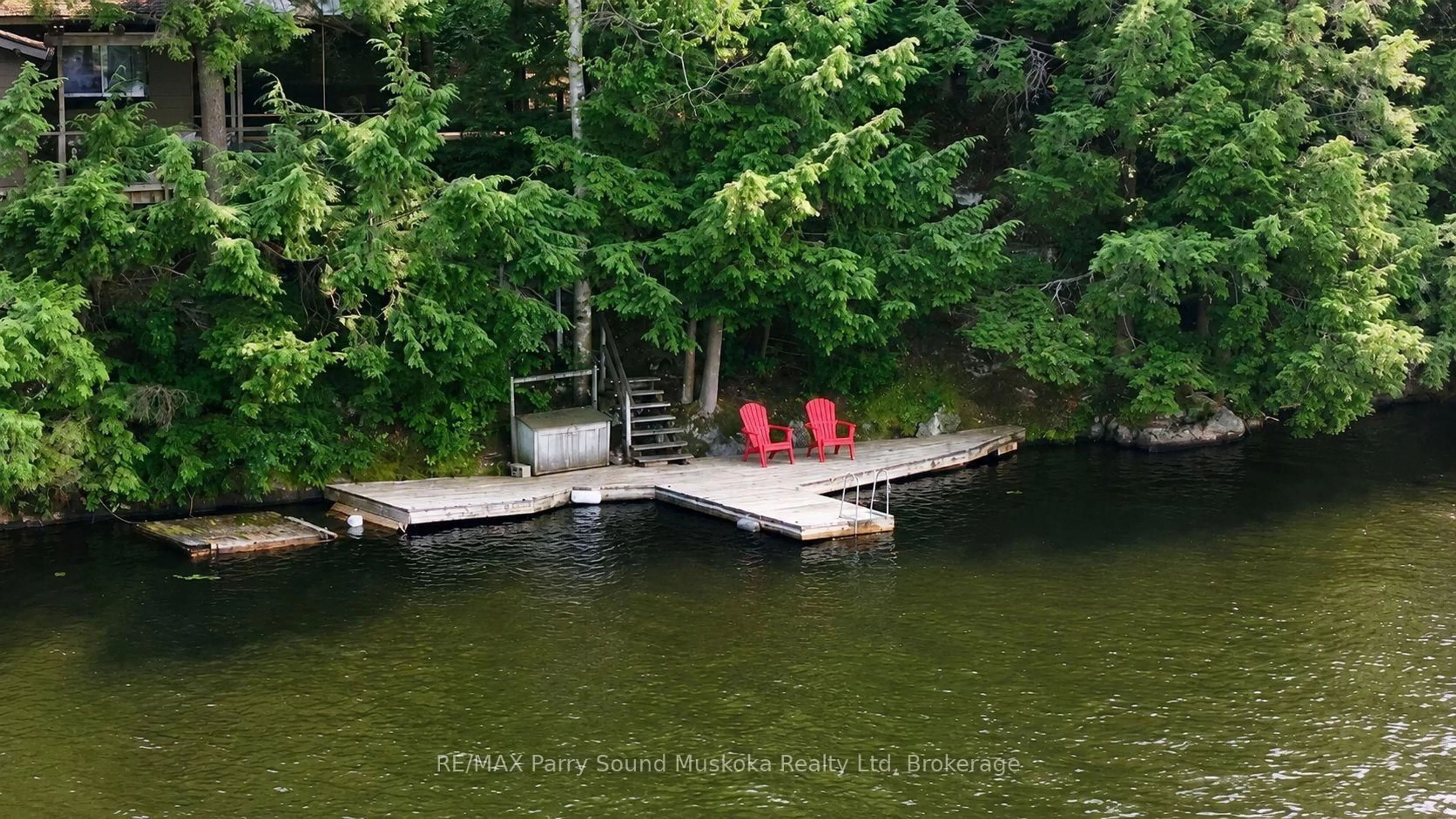 Patio, water/lake/river/ocean view for 106 Kapikog South Rd, The Archipelago Ontario P0G 1G0