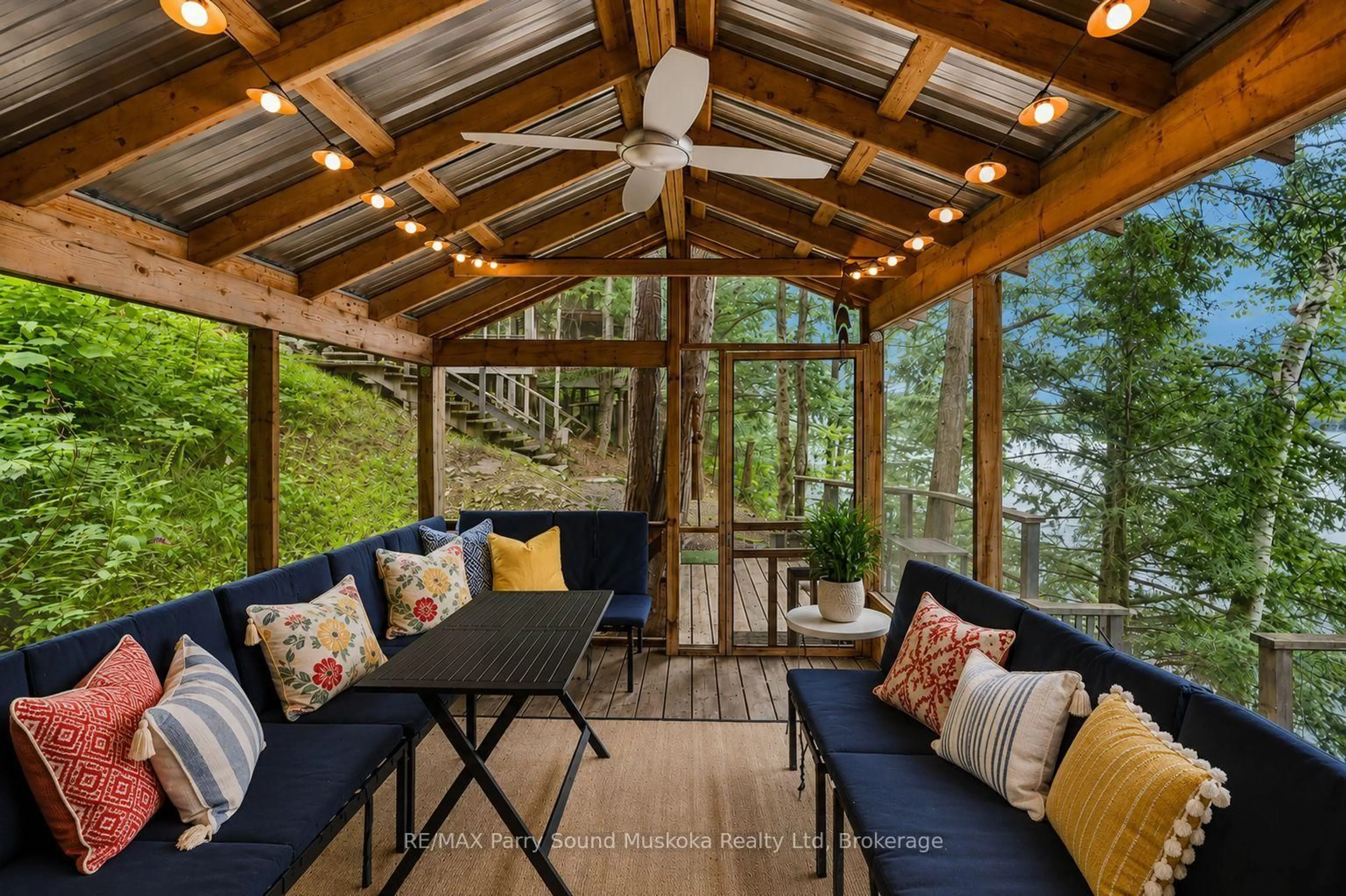 Patio, forest/trees view for 106 Kapikog South Rd, The Archipelago Ontario P0G 1G0
