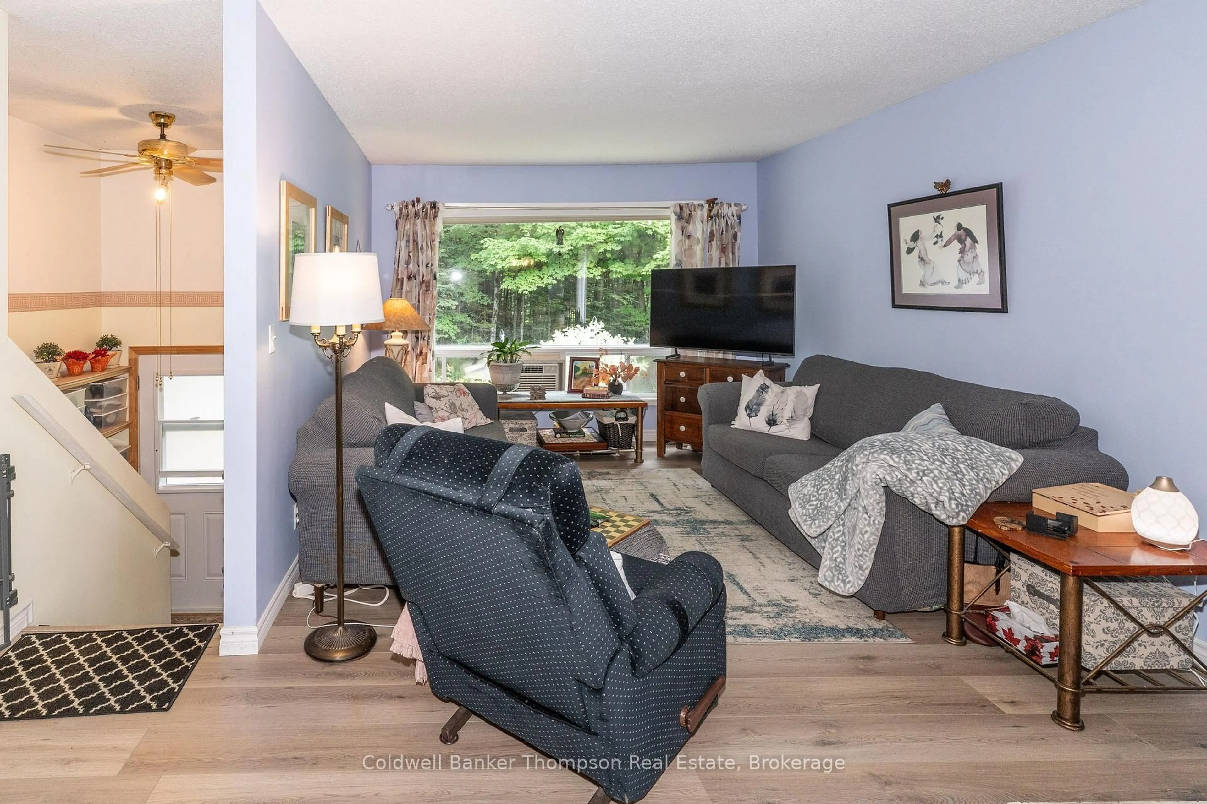 Living room with furniture, unknown for 68 Stephenson. 2 Rd, Huntsville Ontario P0B 1L0