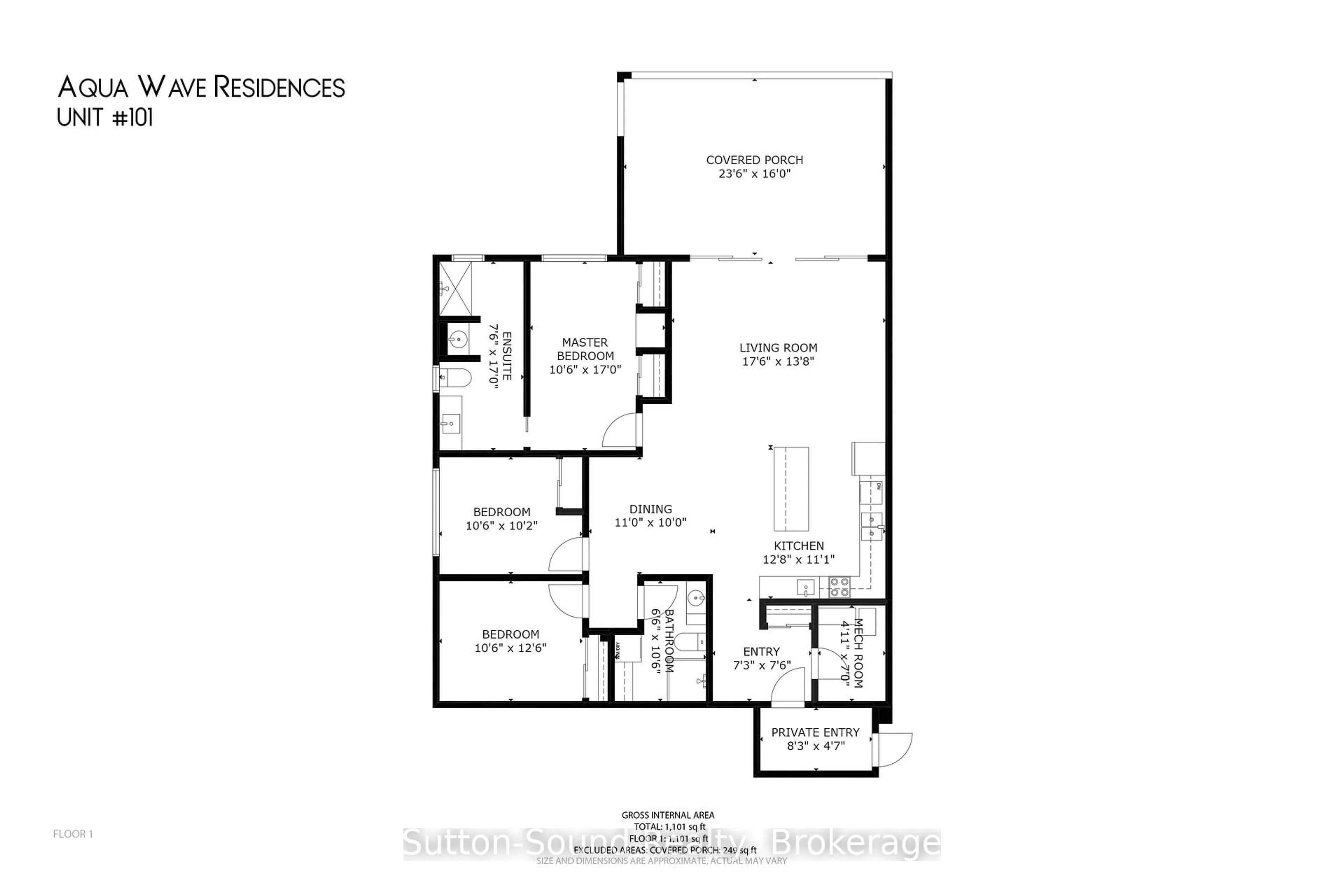 Floor plan for 535 #101 Isaac St, South Bruce Peninsula Ontario N0H 2T0