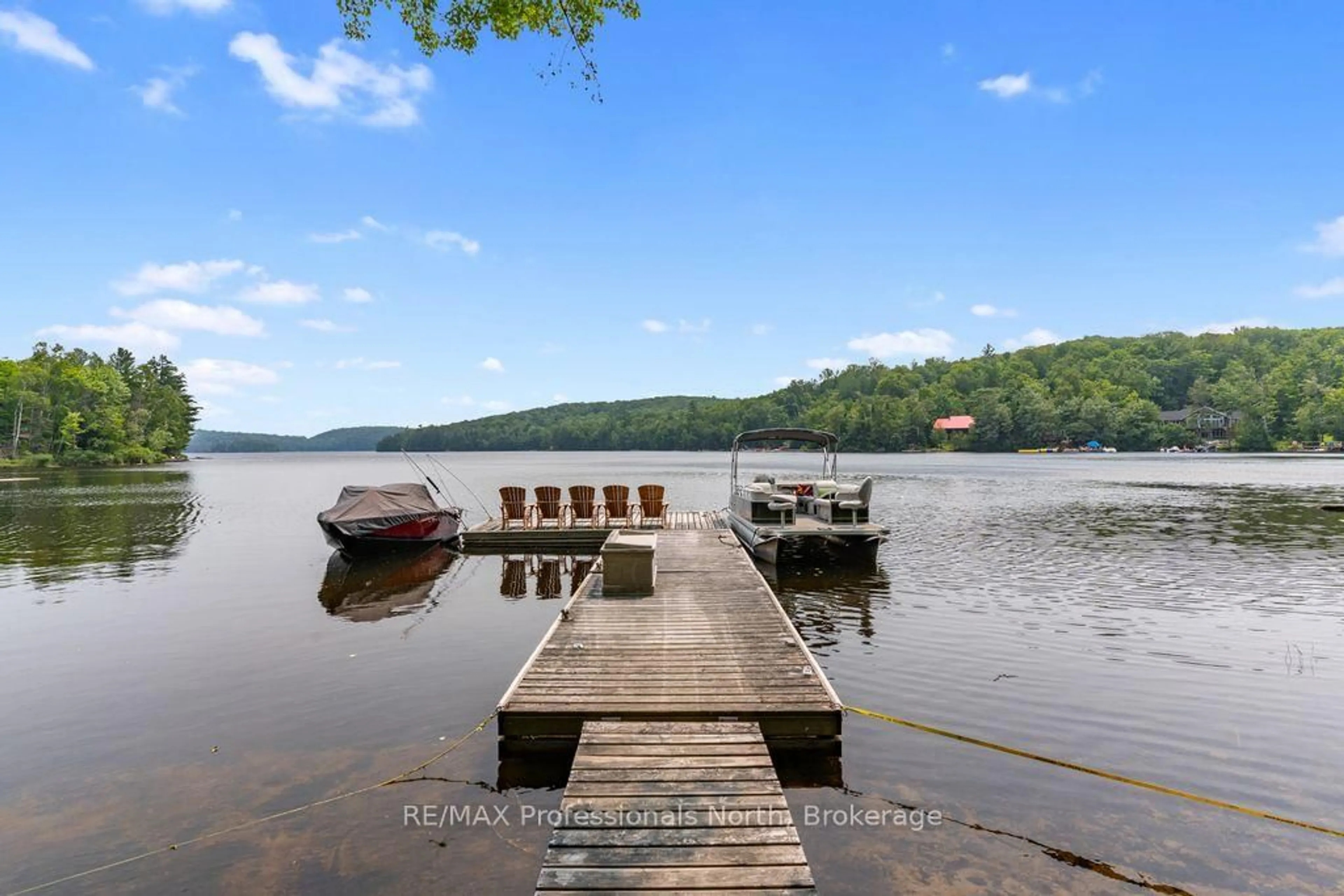 Patio, water/lake/river/ocean view for 1010 Leblanc Tr, Dysart et al Ontario K0M 1S0