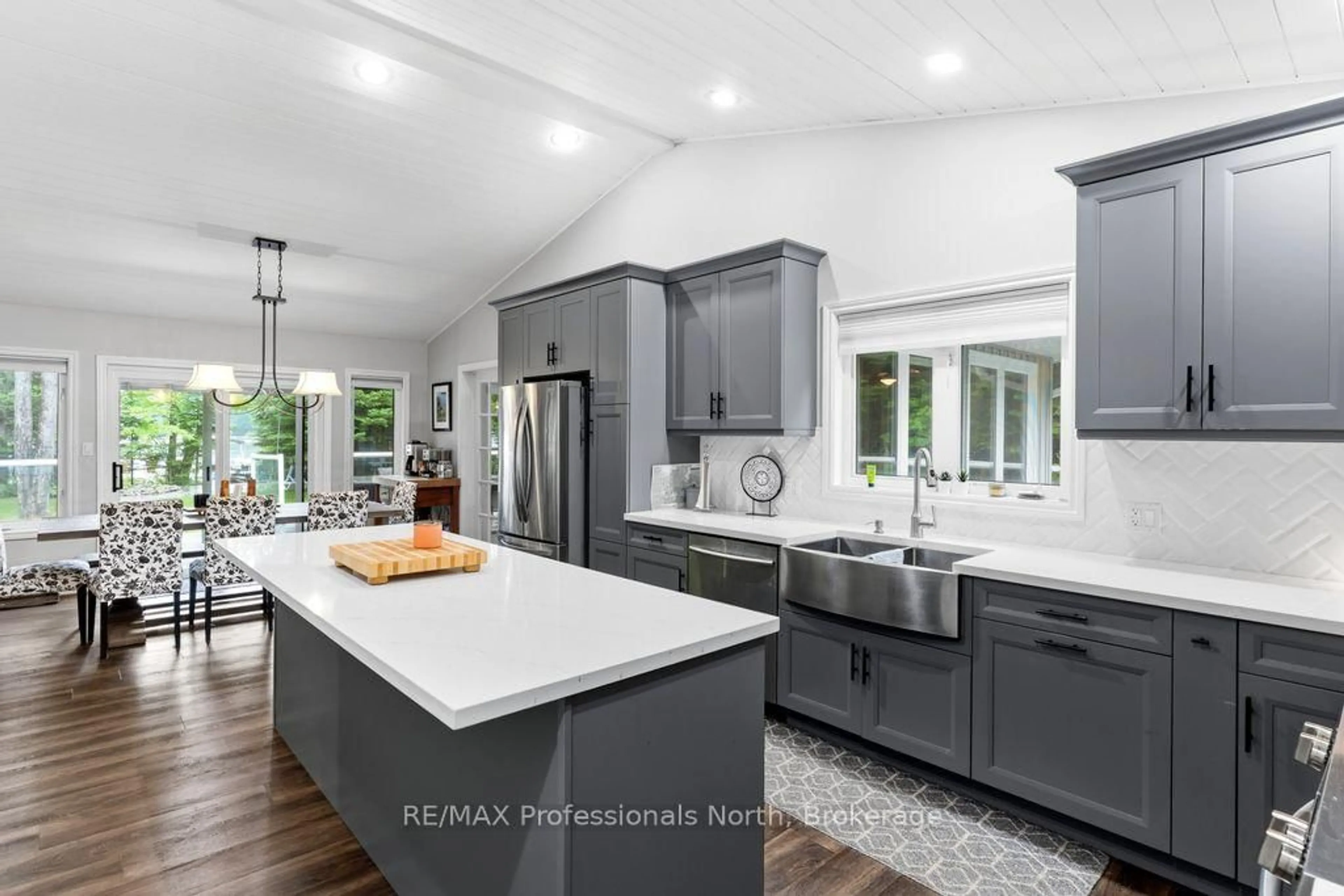 Contemporary kitchen, ceramic/tile floor for 1010 Leblanc Tr, Dysart et al Ontario K0M 1S0