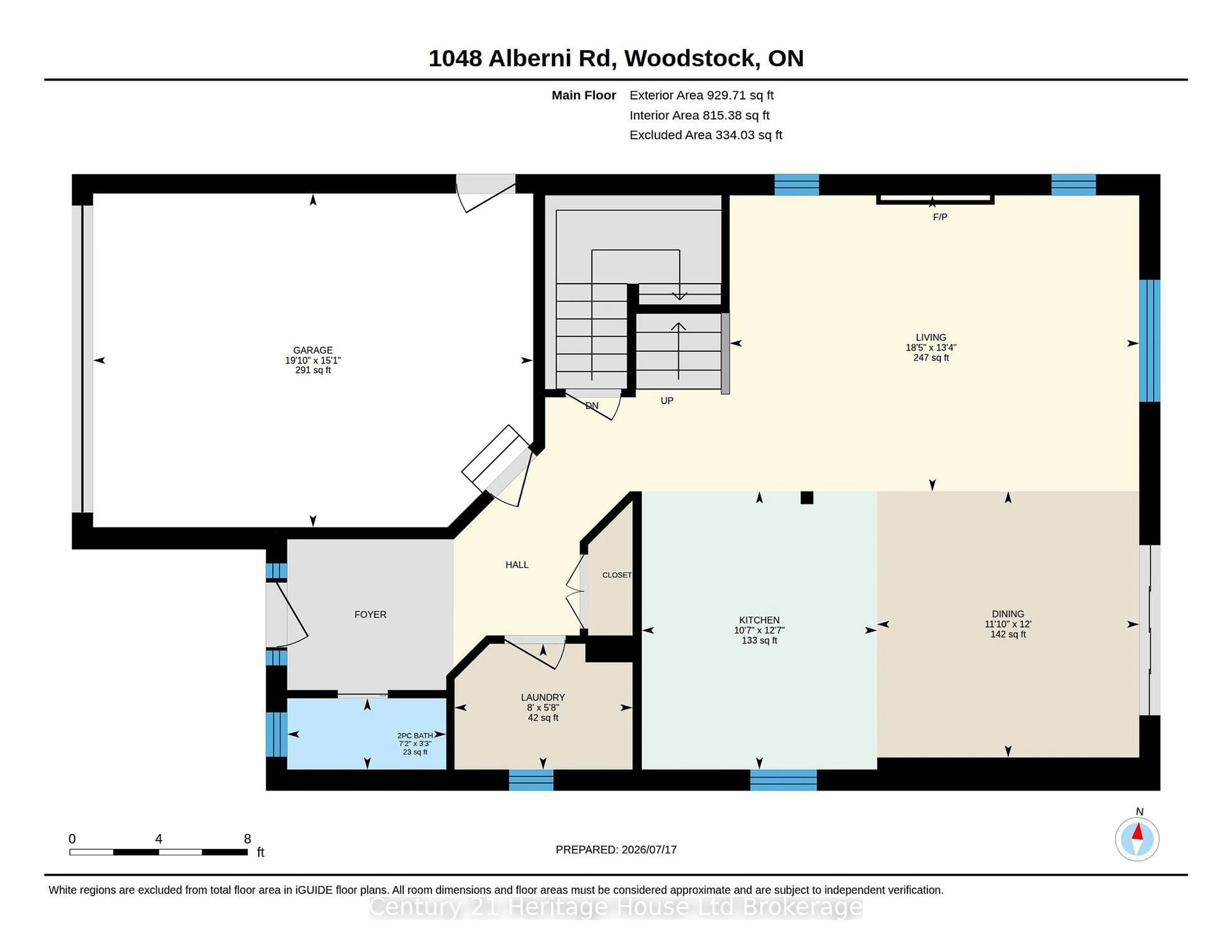 Floor plan for 1048 Alberni Rd, Woodstock Ontario N4T 0E8