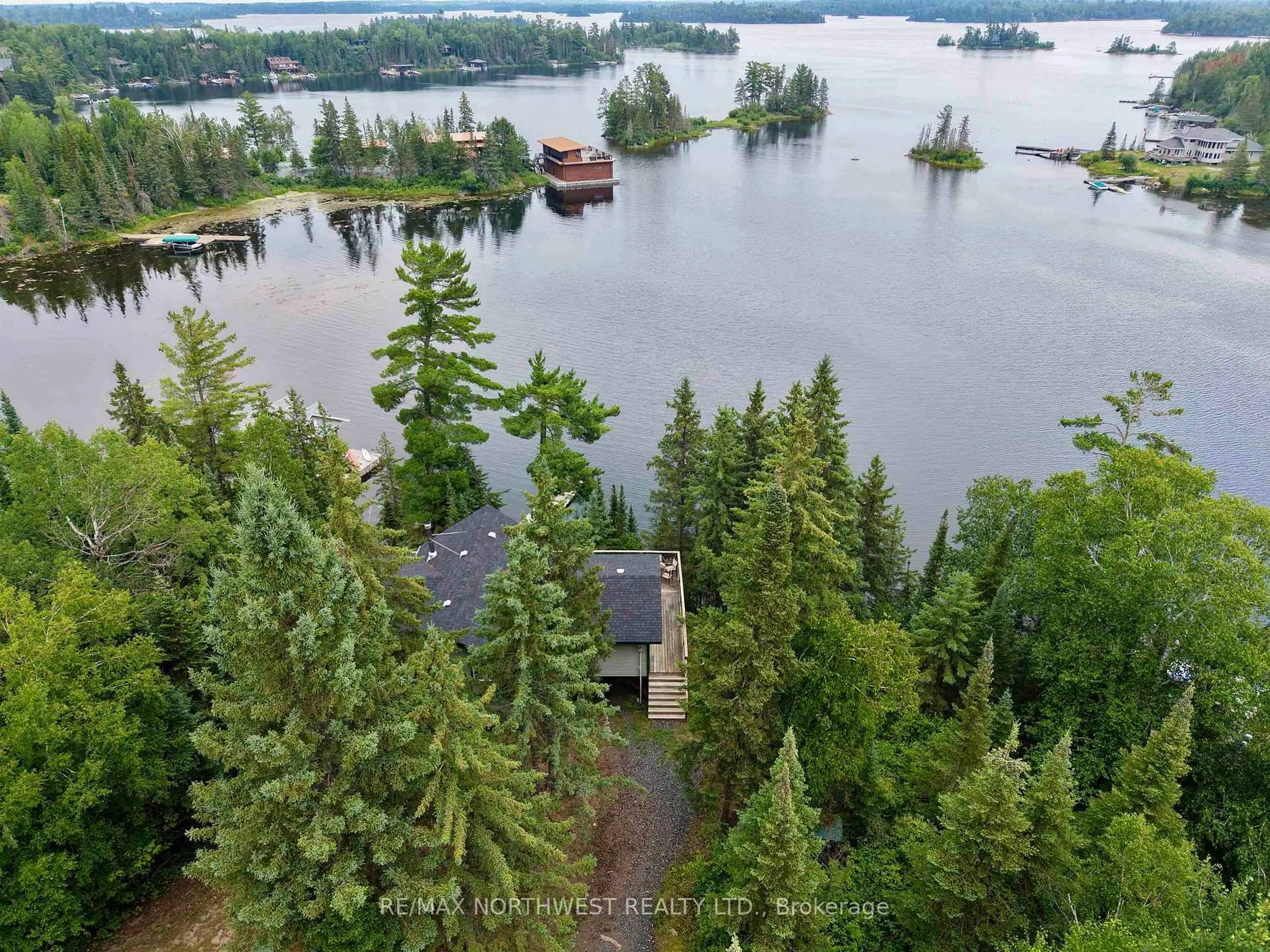 A pic from outside/outdoor area/front of a property/back of a property/a pic from drone, water/lake/river/ocean view for LOT 38 LILY PAD, Kenora Remote Area Ontario P0X 1C0