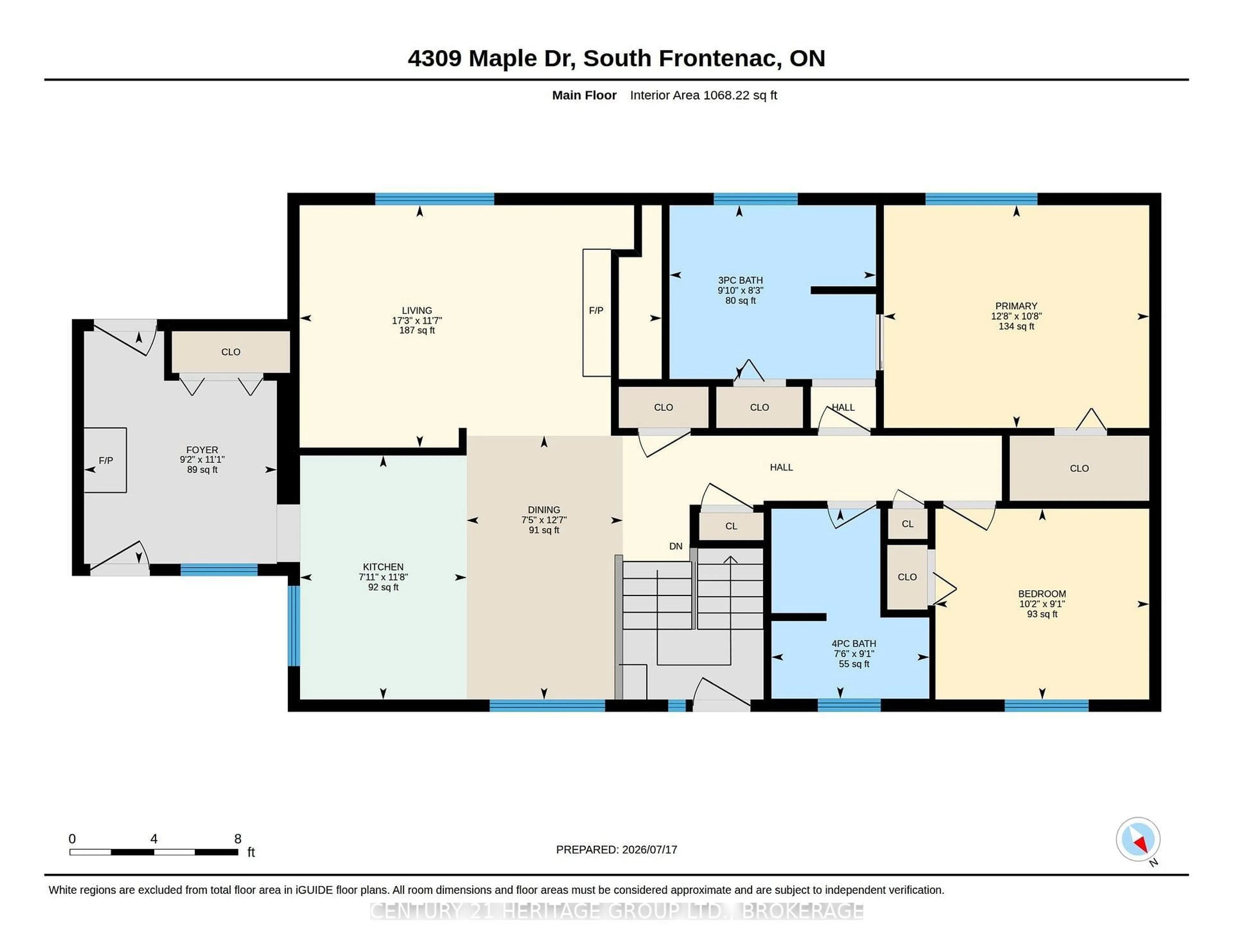 Floor plan for 4309 Maple Dr, Verona Ontario K0H 2W0