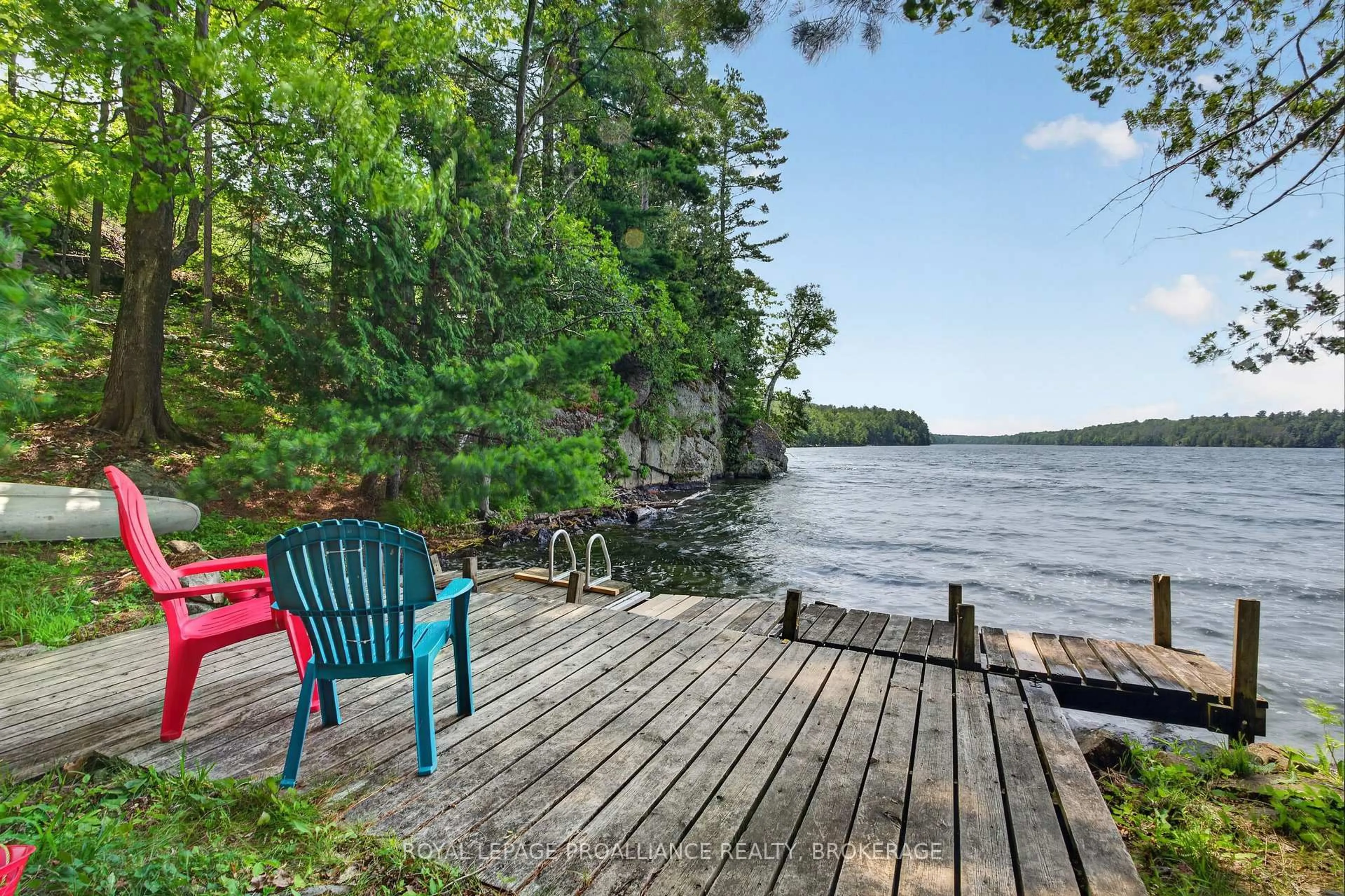Patio, water/lake/river/ocean view for 1135 Twin Island Lane, Perth Road Ontario K0H 2L0