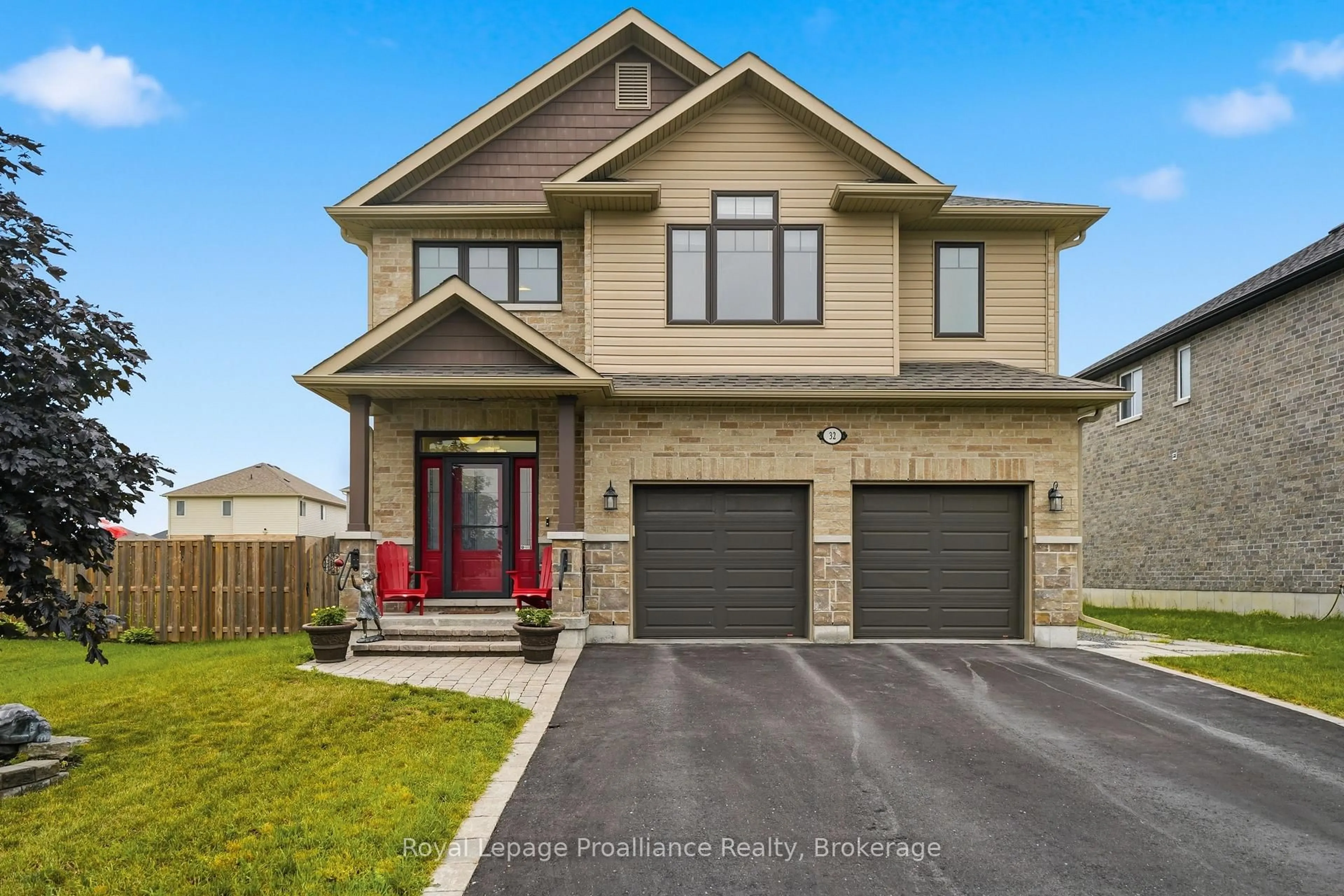 Home with brick exterior material, street for 32 Walnut Cres, Belleville Ontario K8N 0E4