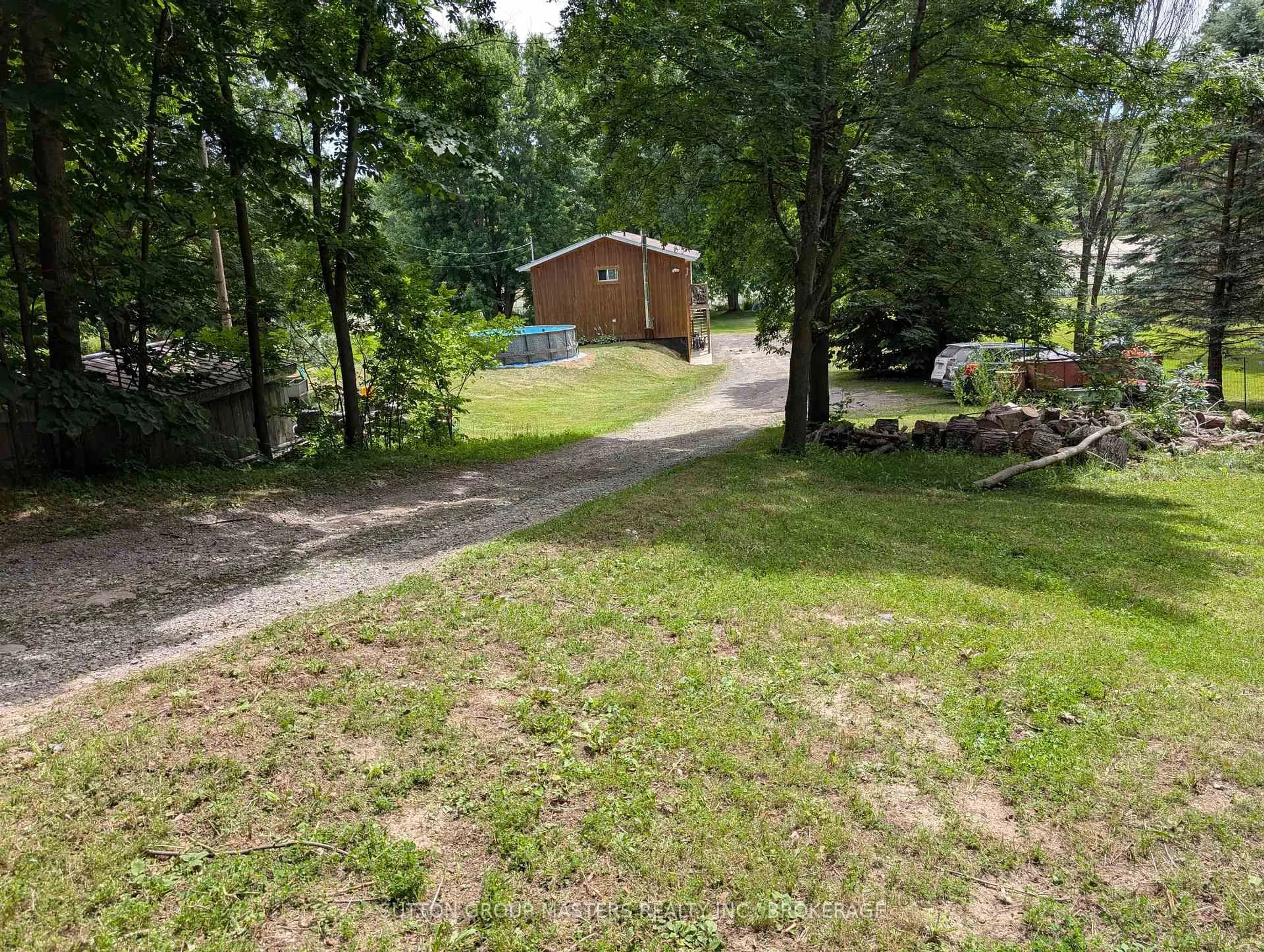 A pic from outside/outdoor area/front of a property/back of a property/a pic from drone, forest/trees view for 811 Pierces Lane, Leeds and the Thousand Islands Ontario K0E 1N0