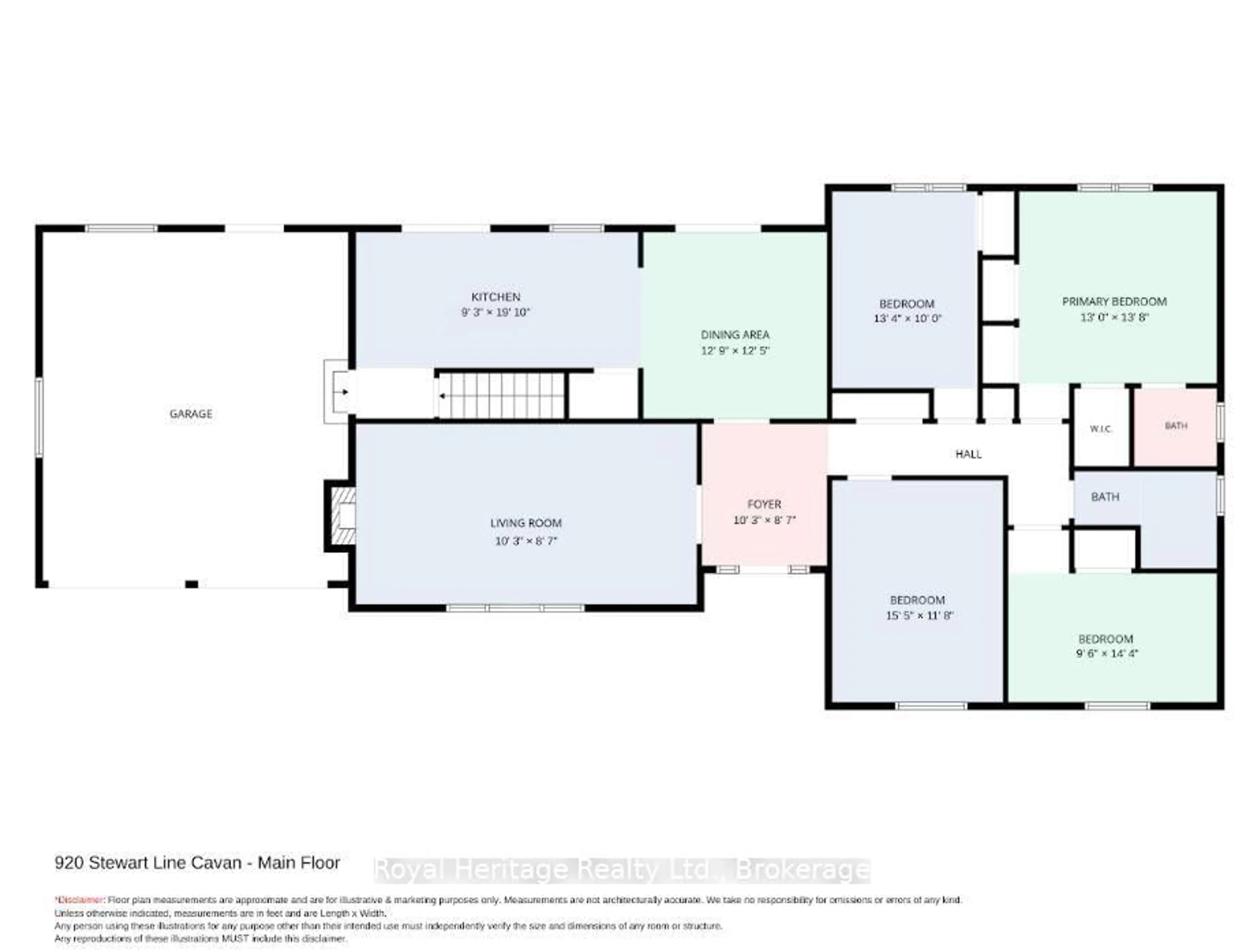 Floor plan for 920 Stewart Line, Cavan Monaghan Ontario L0A 1C0