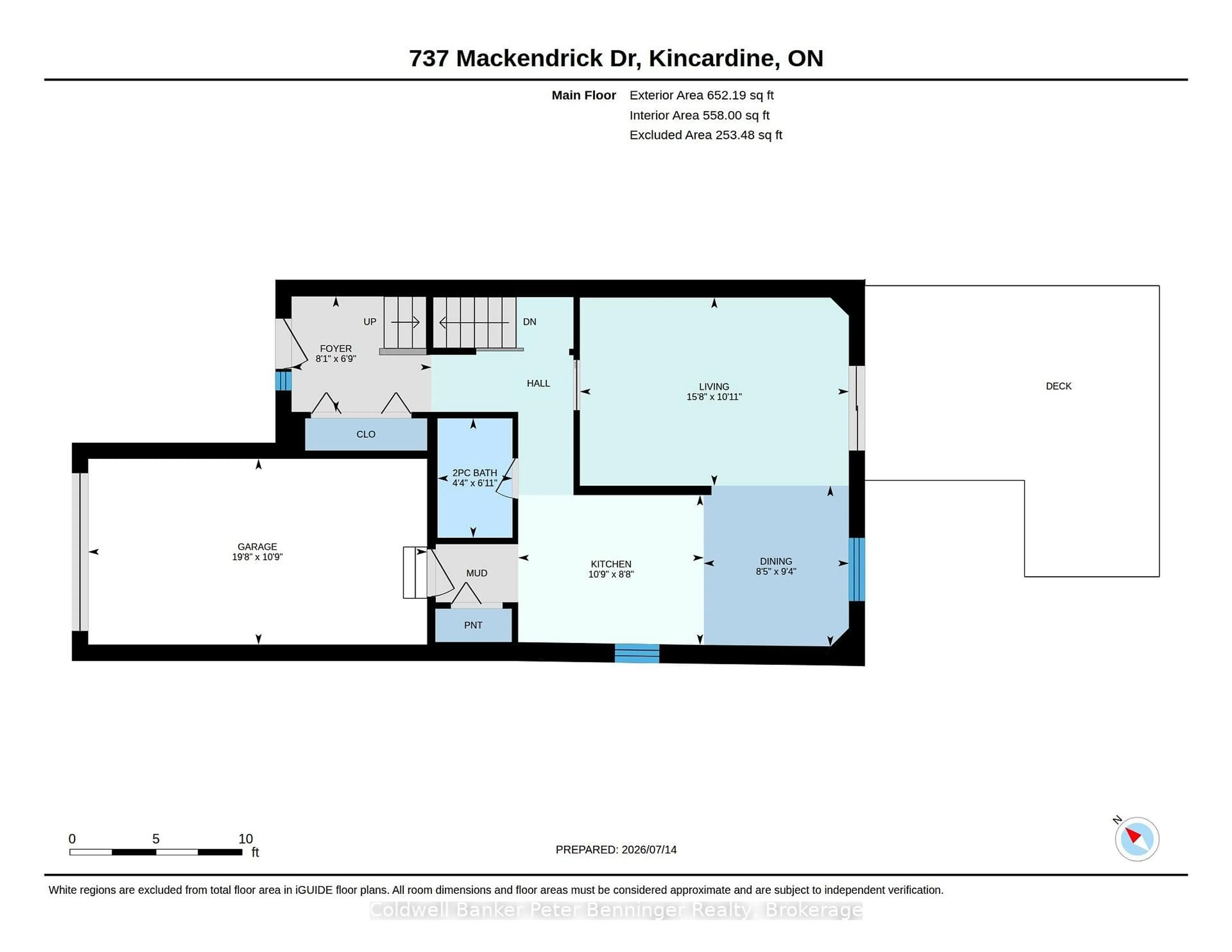 Floor plan for 737 Mackendrick Dr, Kincardine Ontario N2Z 3A4