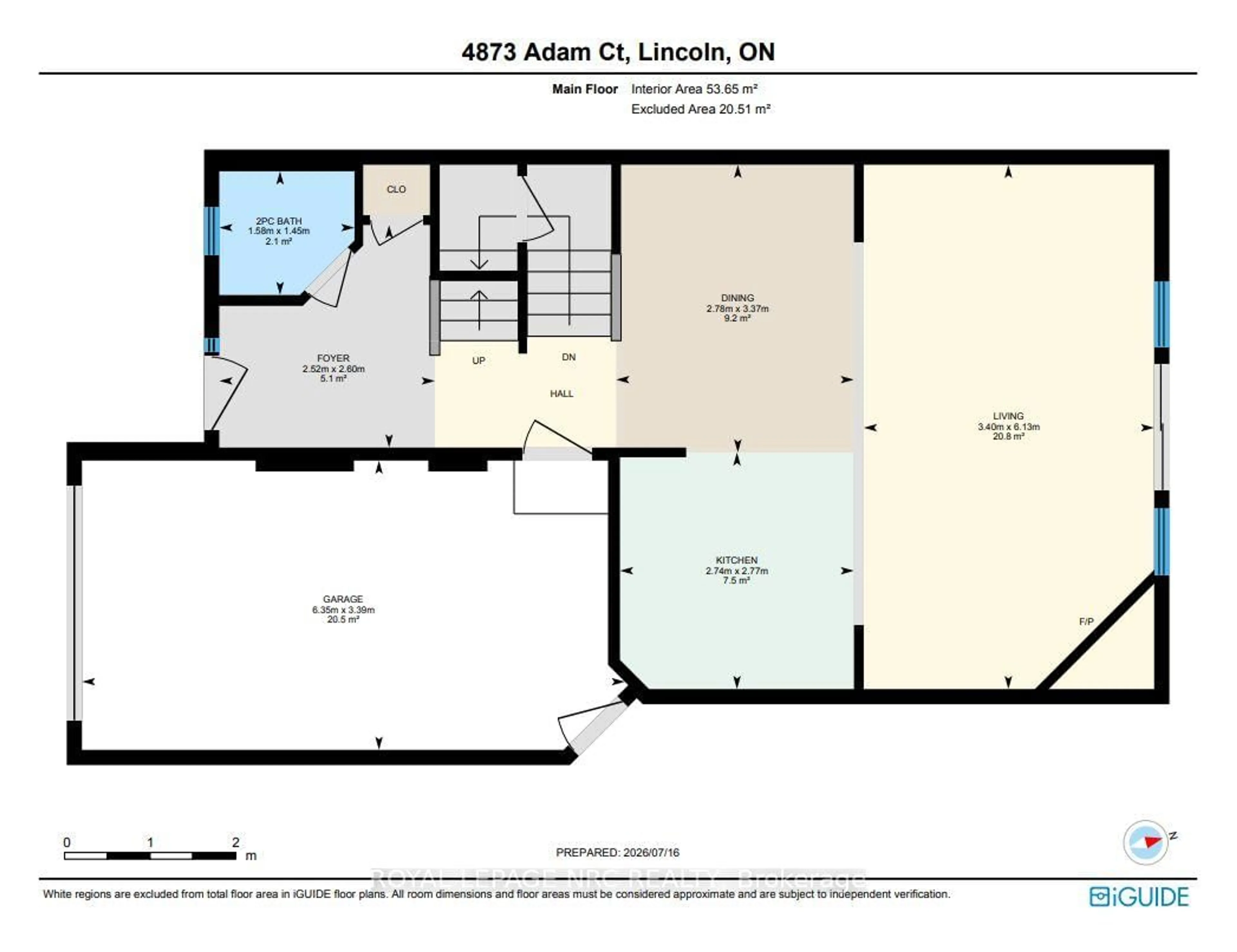 Floor plan for 4873 Adam Crt, Lincoln Ontario L3J 1M5