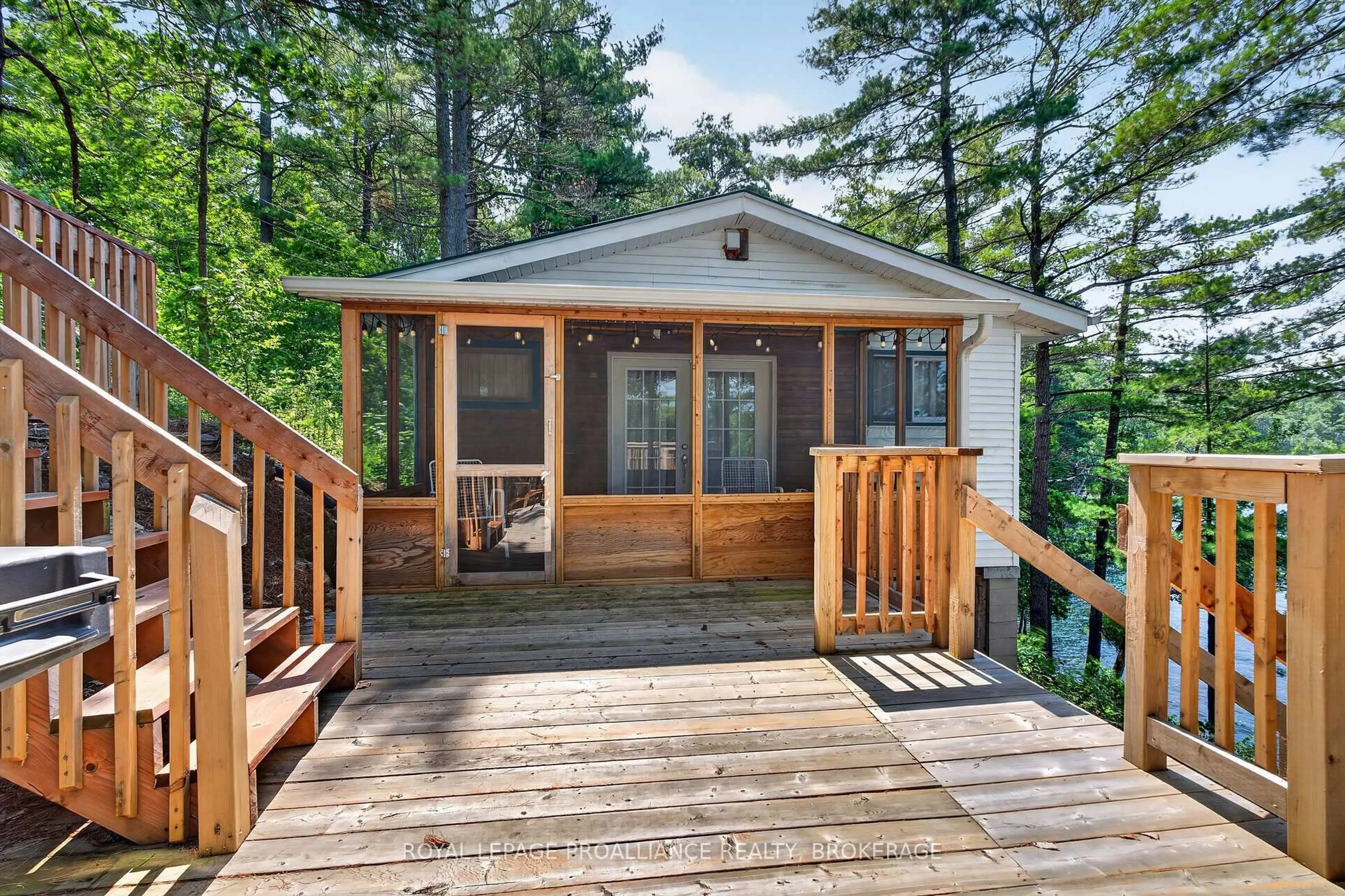 Patio, water/lake/river/ocean view for 1149 Twin Island Lane, Perth Road Ontario K0H 2L0