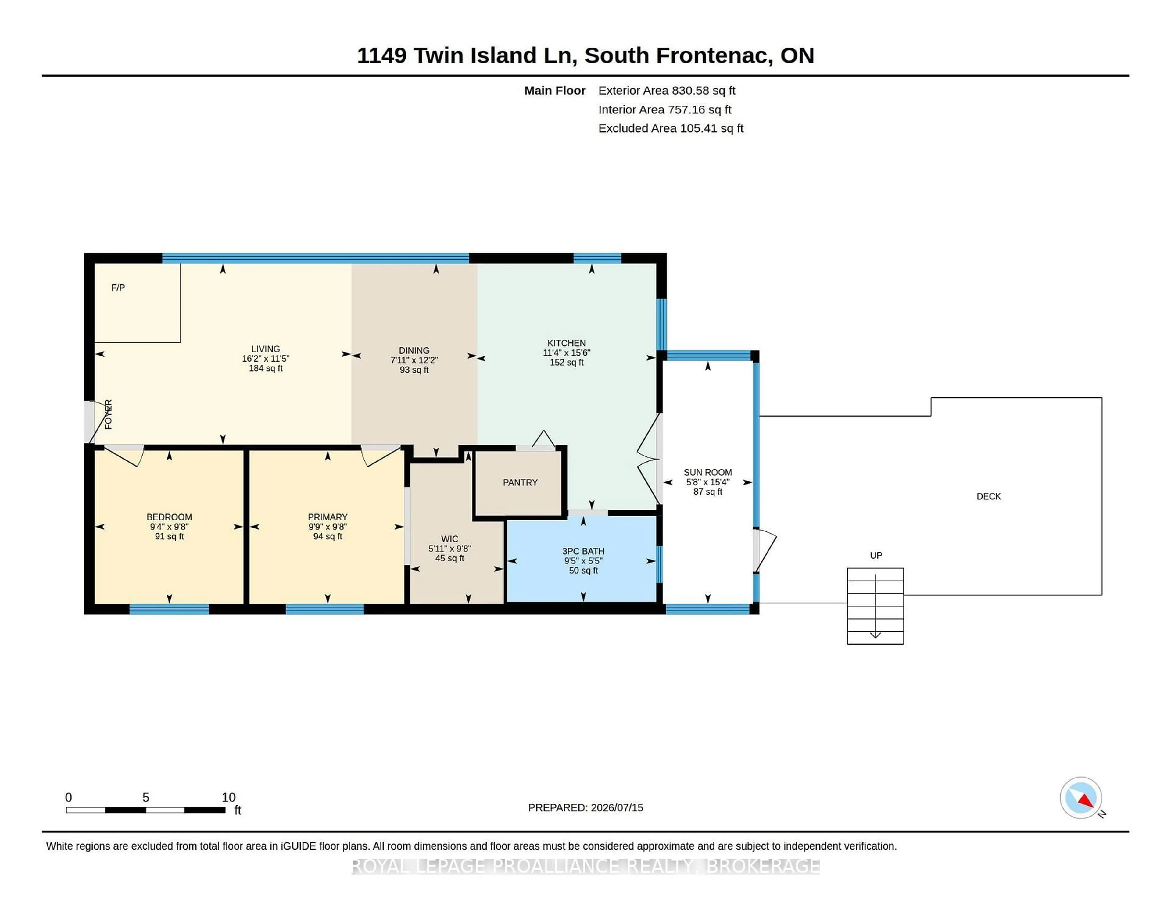 Floor plan for 1149 Twin Island Lane, Perth Road Ontario K0H 2L0