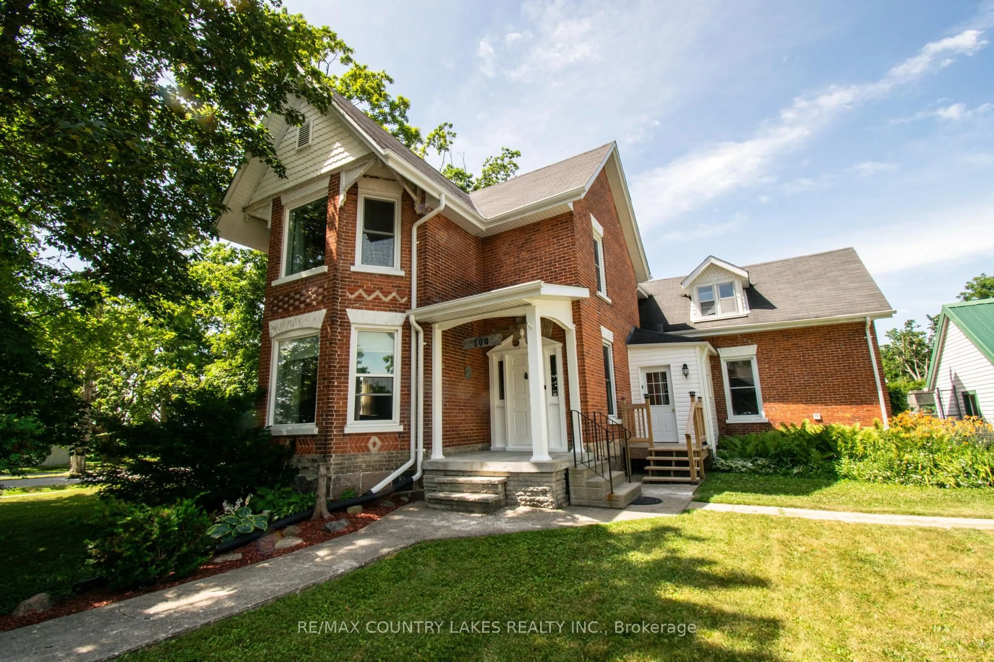 Home with brick exterior material, street for 100 Nappadale St, Kawartha Lakes Ontario K0M 2T0