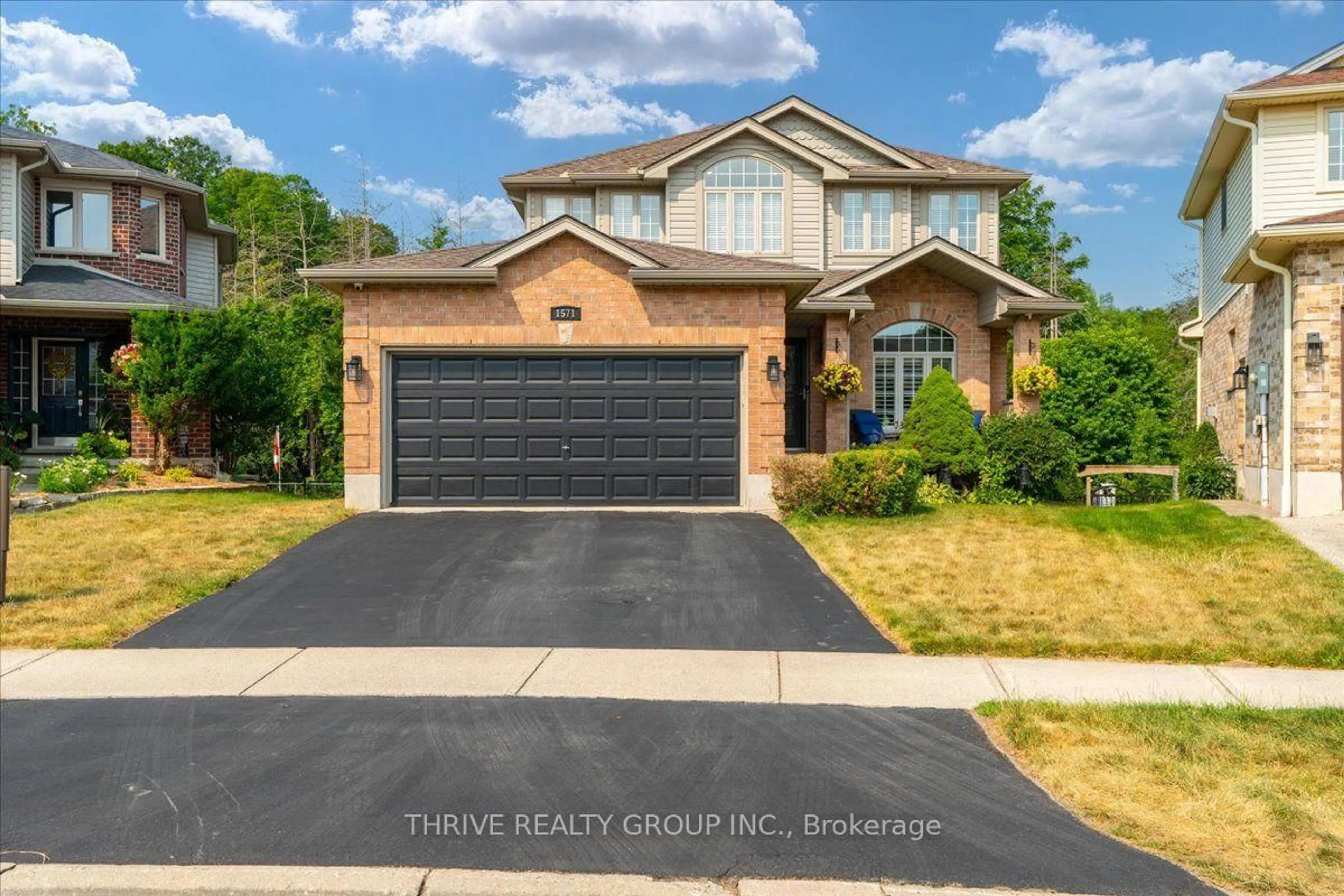 Home with brick exterior material, street for 1571 Blackmaple Cres, London East Ontario N5Y 6L7