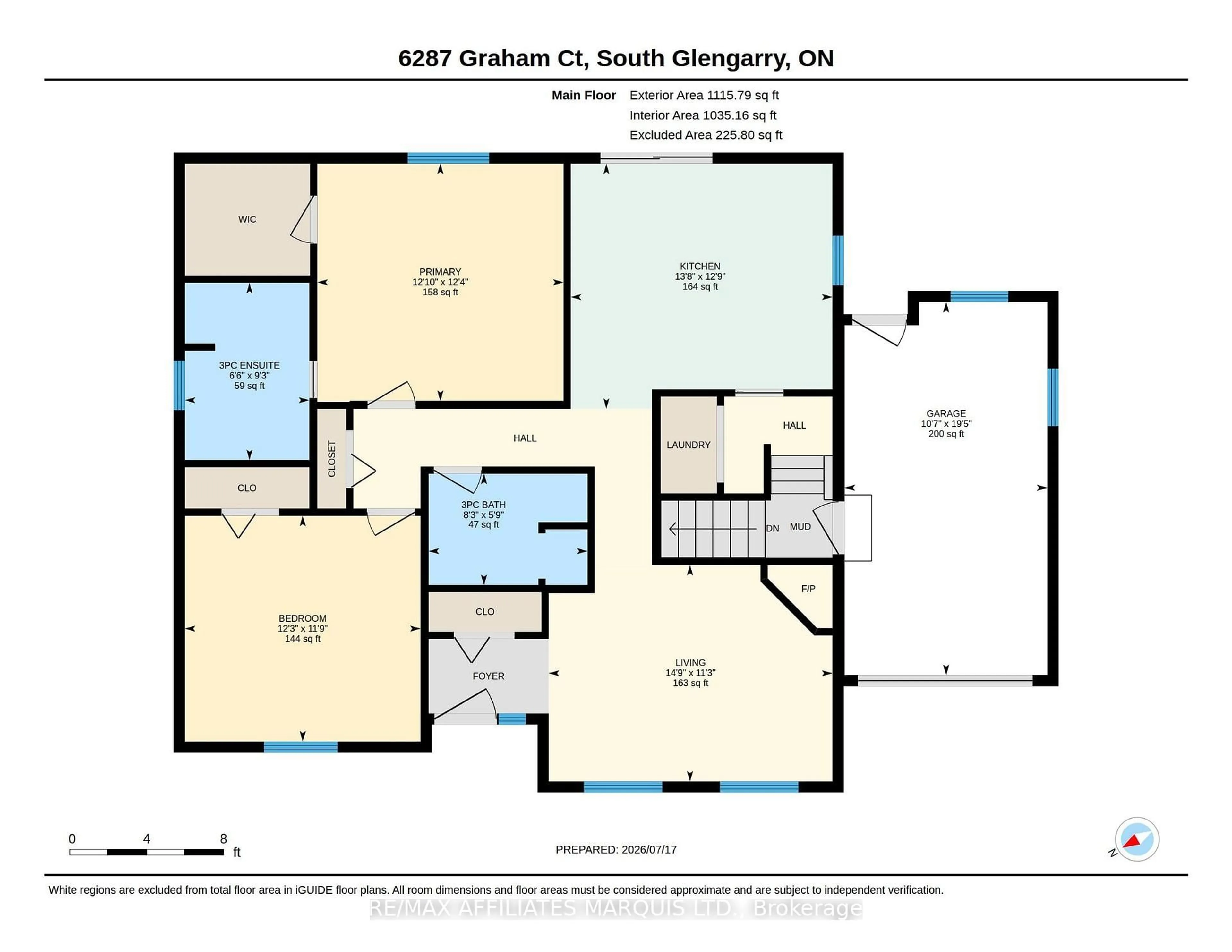 Floor plan for 6287 Graham Crt, South Glengarry Ontario K0C 1E0