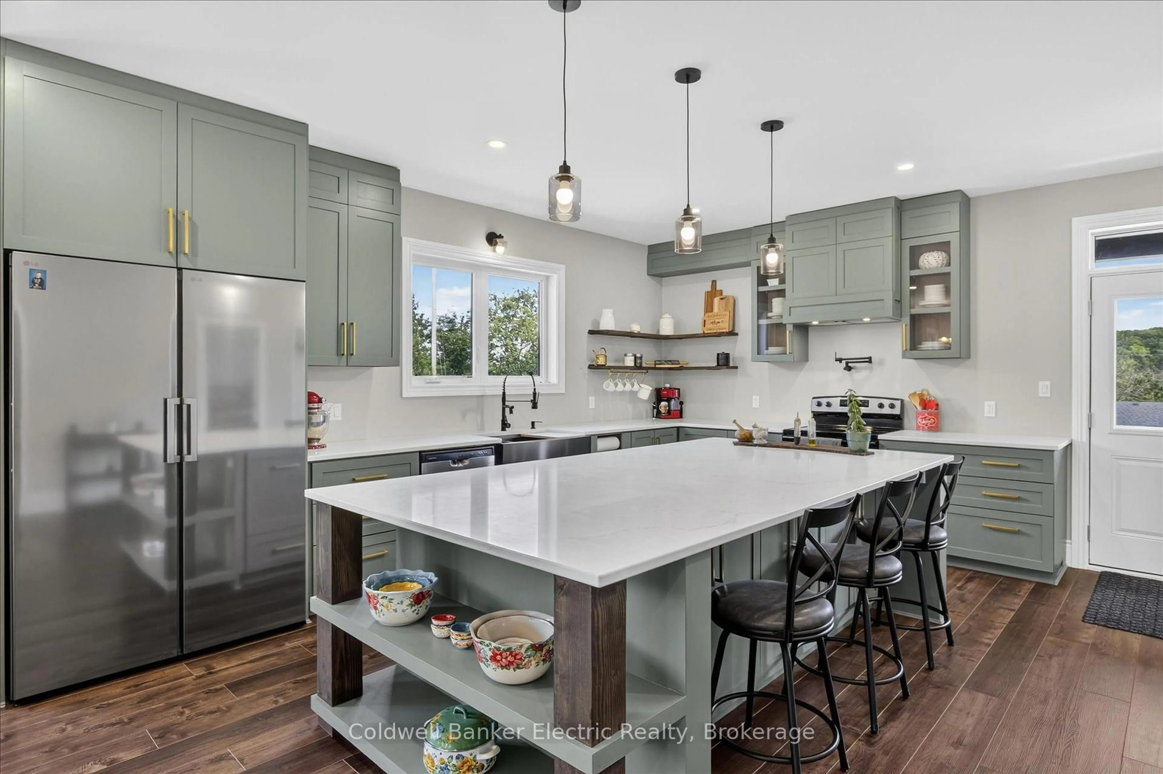 Open concept kitchen, ceramic/tile floor for 1134 River Rd, Asphodel-Norwood Ontario K0L 1Y0