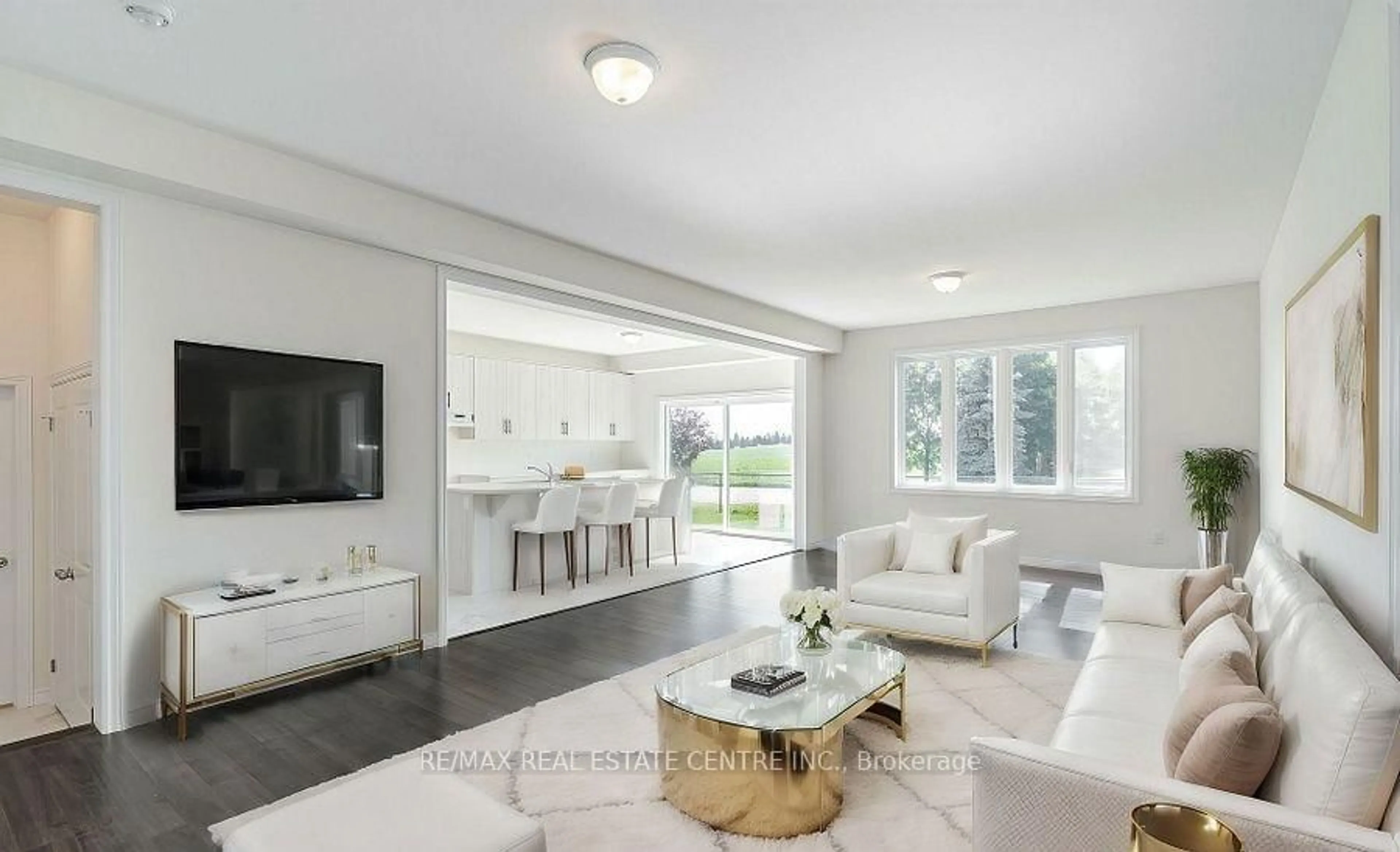 Living room with furniture, ceramic/tile floor for 36 Henry Maracle St, North Dumfries Ontario N0B 1E0