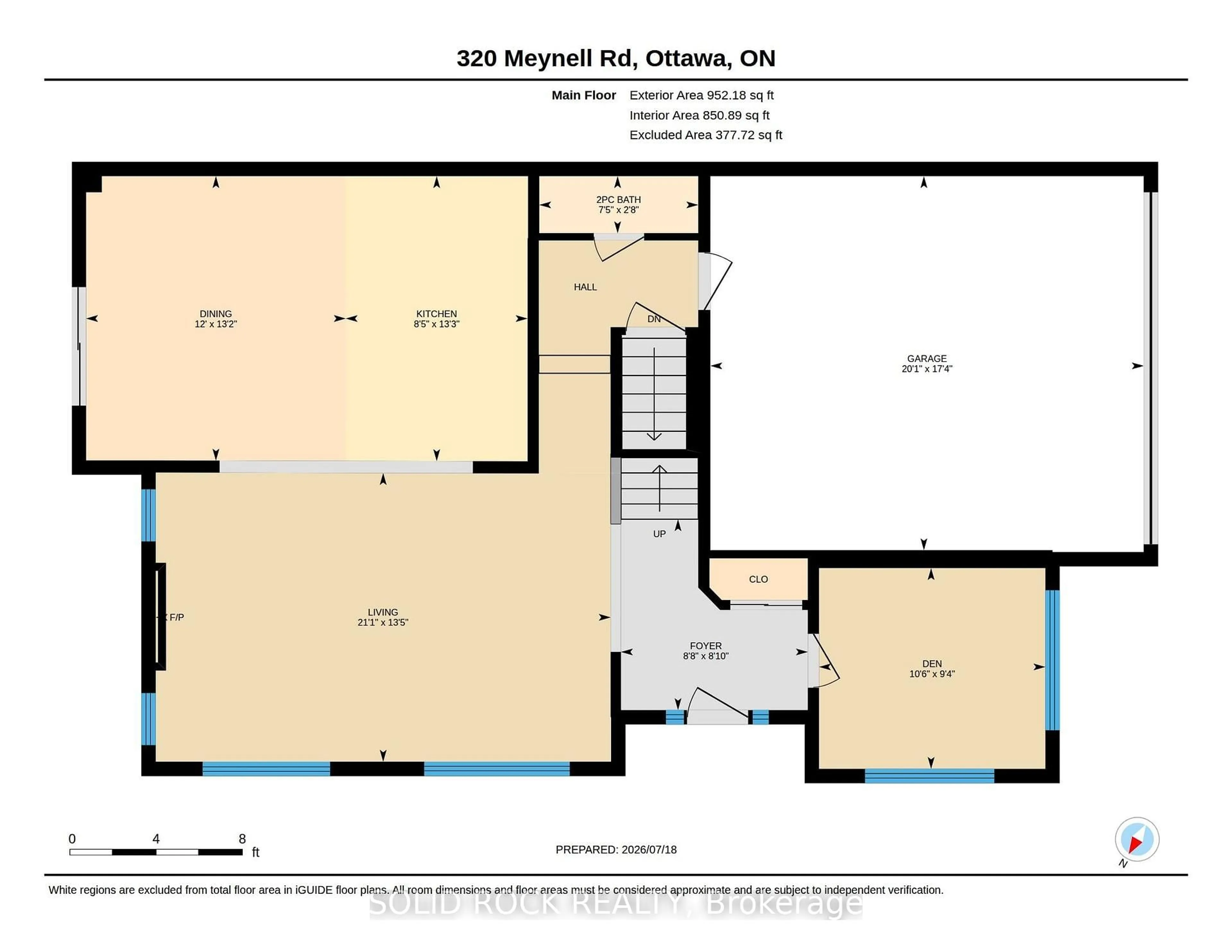 Floor plan for 320 MEYNELL Rd, Richmond Ontario K0A 2Z0