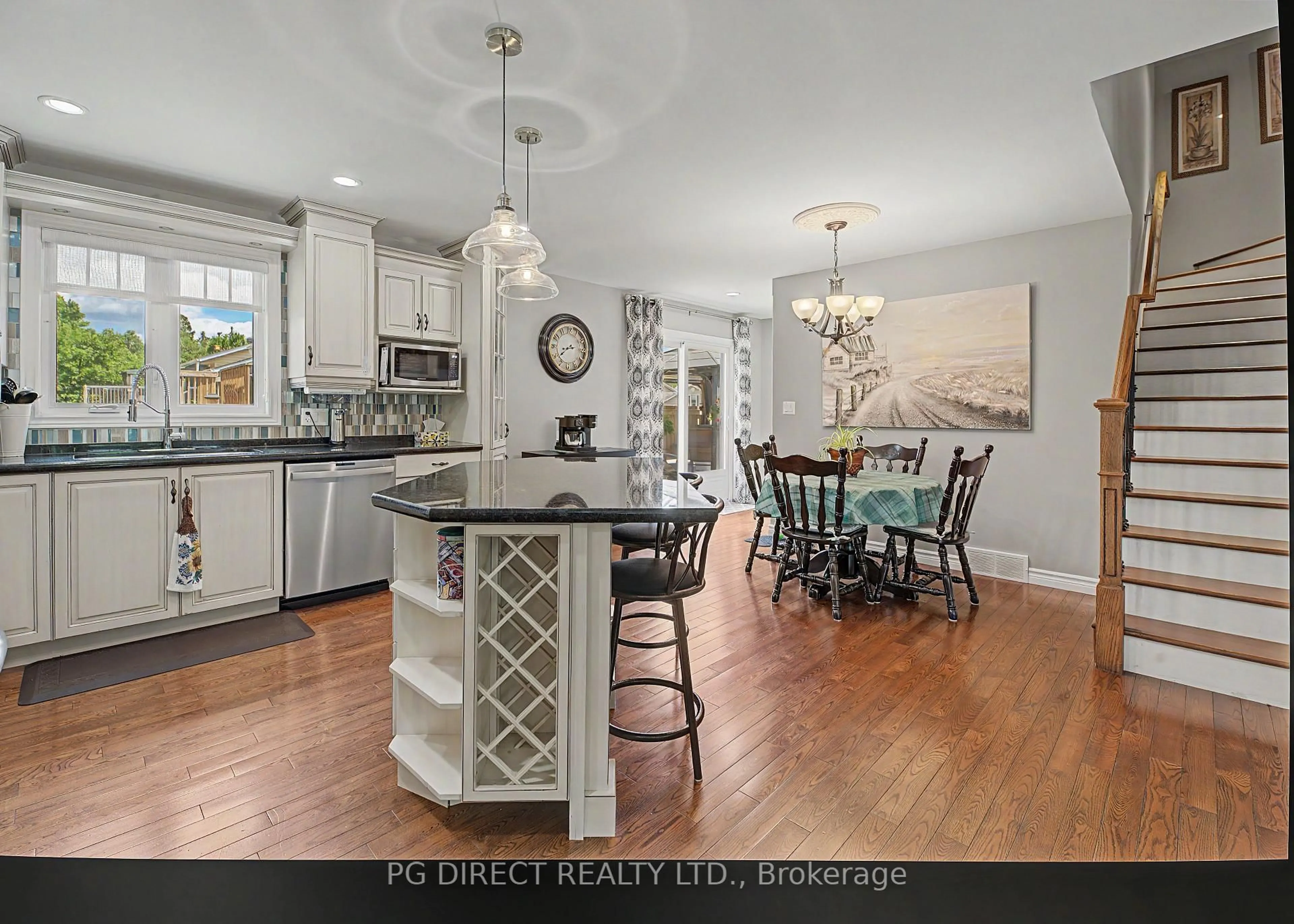 Open concept kitchen, ceramic/tile floor for 161 Spruce Crt, West Nipissing Ontario P2B 3N6