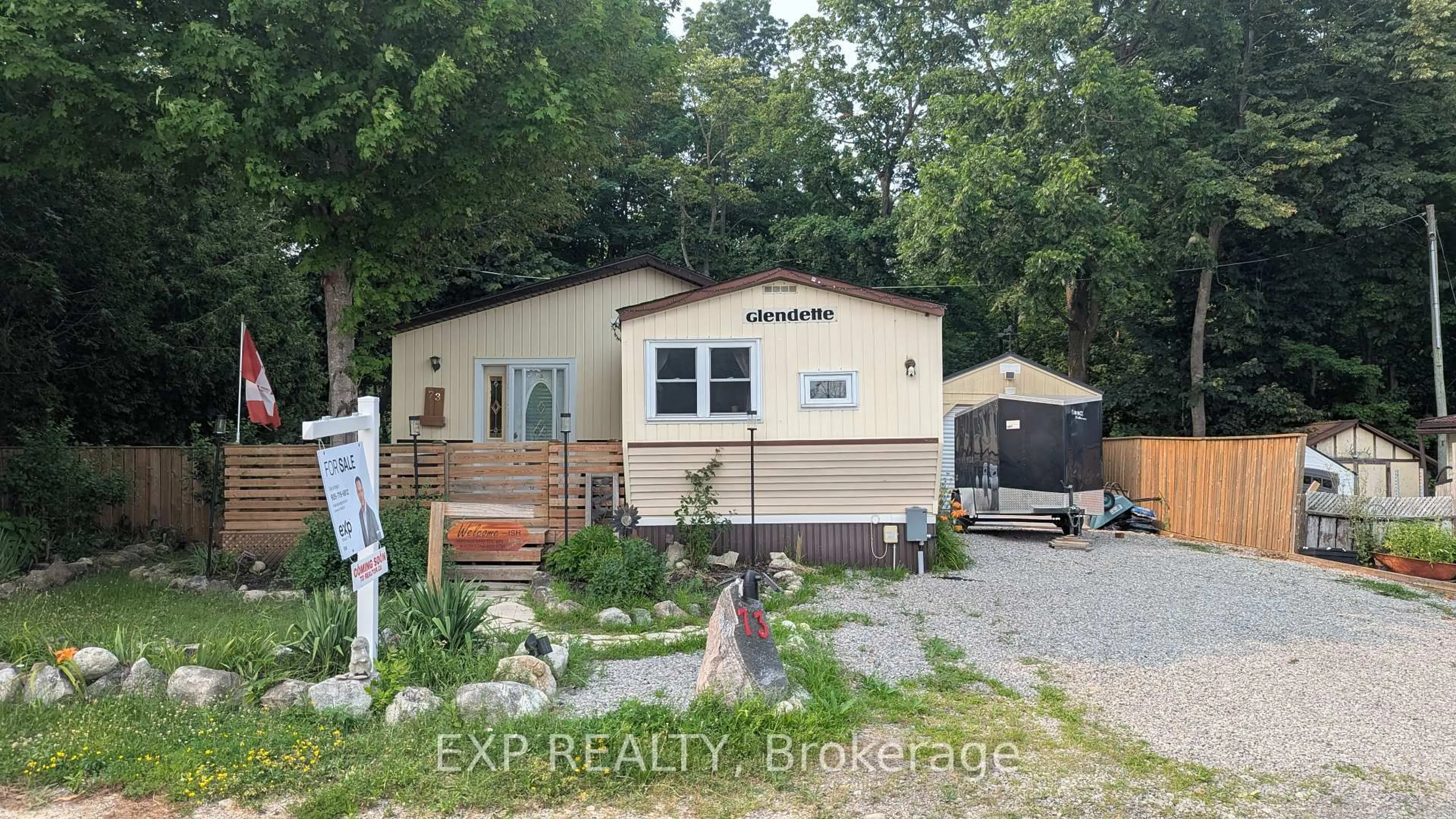 Home with vinyl exterior material, street for 1085 10th Concession Rd #73, Hamilton Ontario N0B 2J0