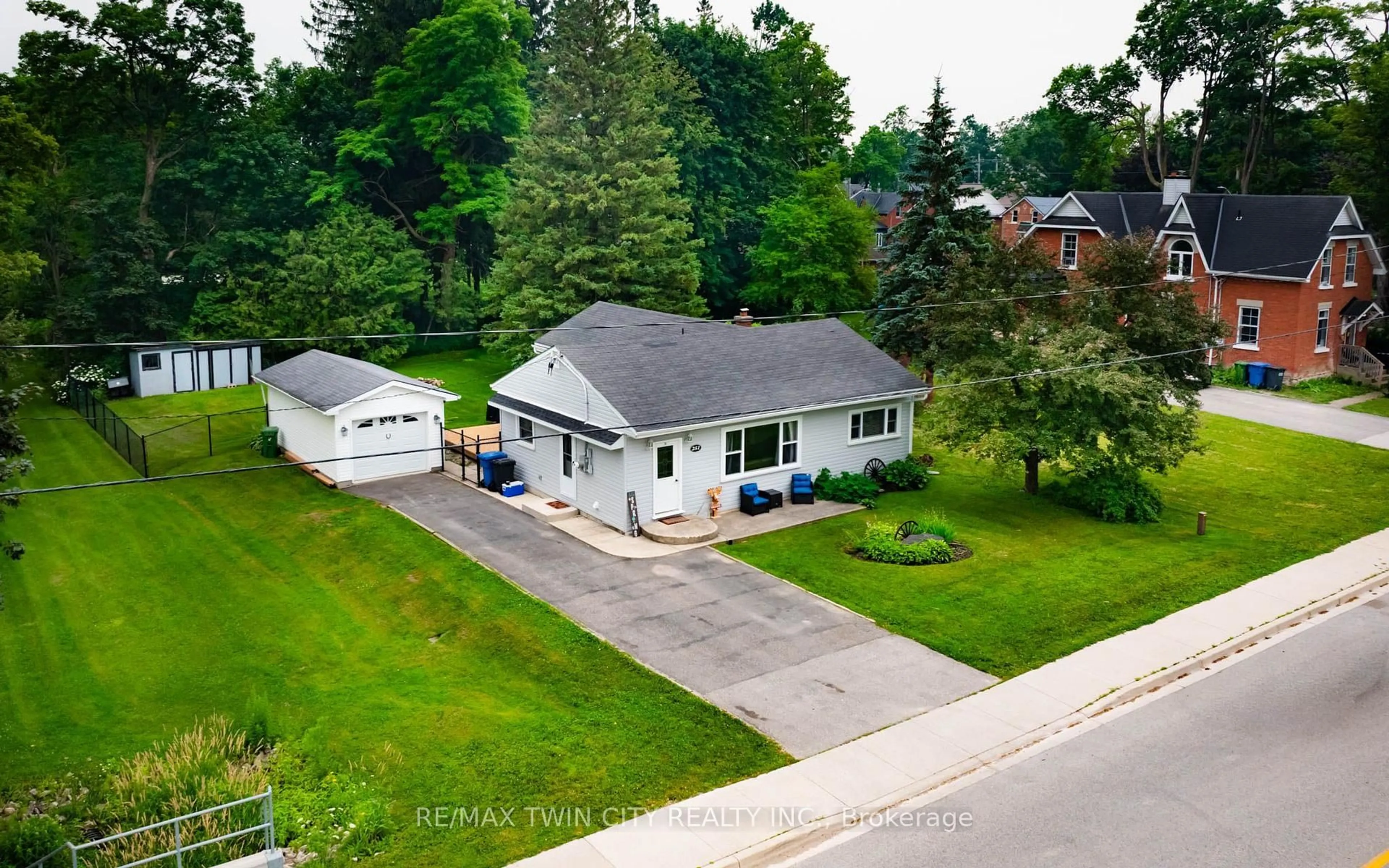 A pic from outside/outdoor area/front of a property/back of a property/a pic from drone, street for 251 Main St, Southgate Ontario N0C 1B0