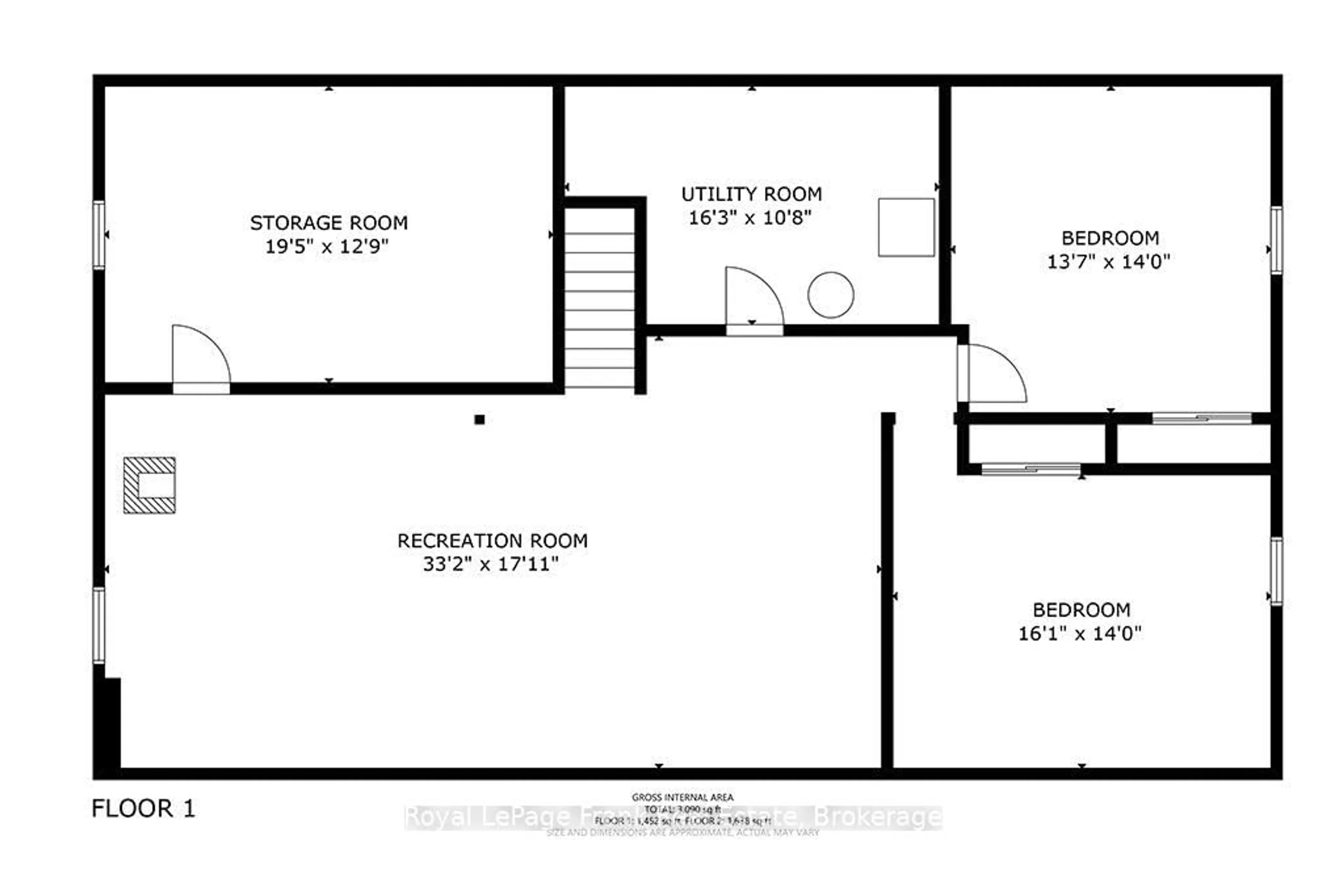 Floor plan for 720472 20 Sdrd, Chatsworth Ontario N0H 1R0