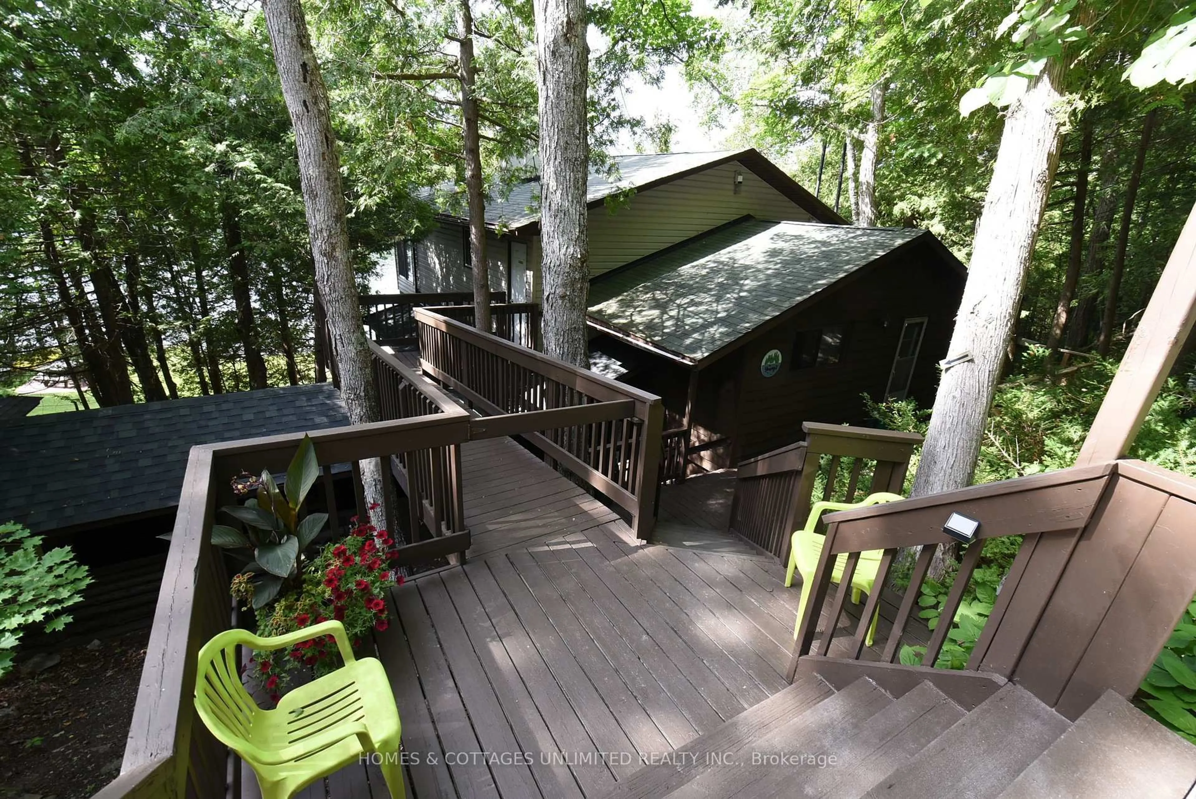 Patio, forest/trees view for 1070 Young Lane, Ompah Ontario K0H 2J0