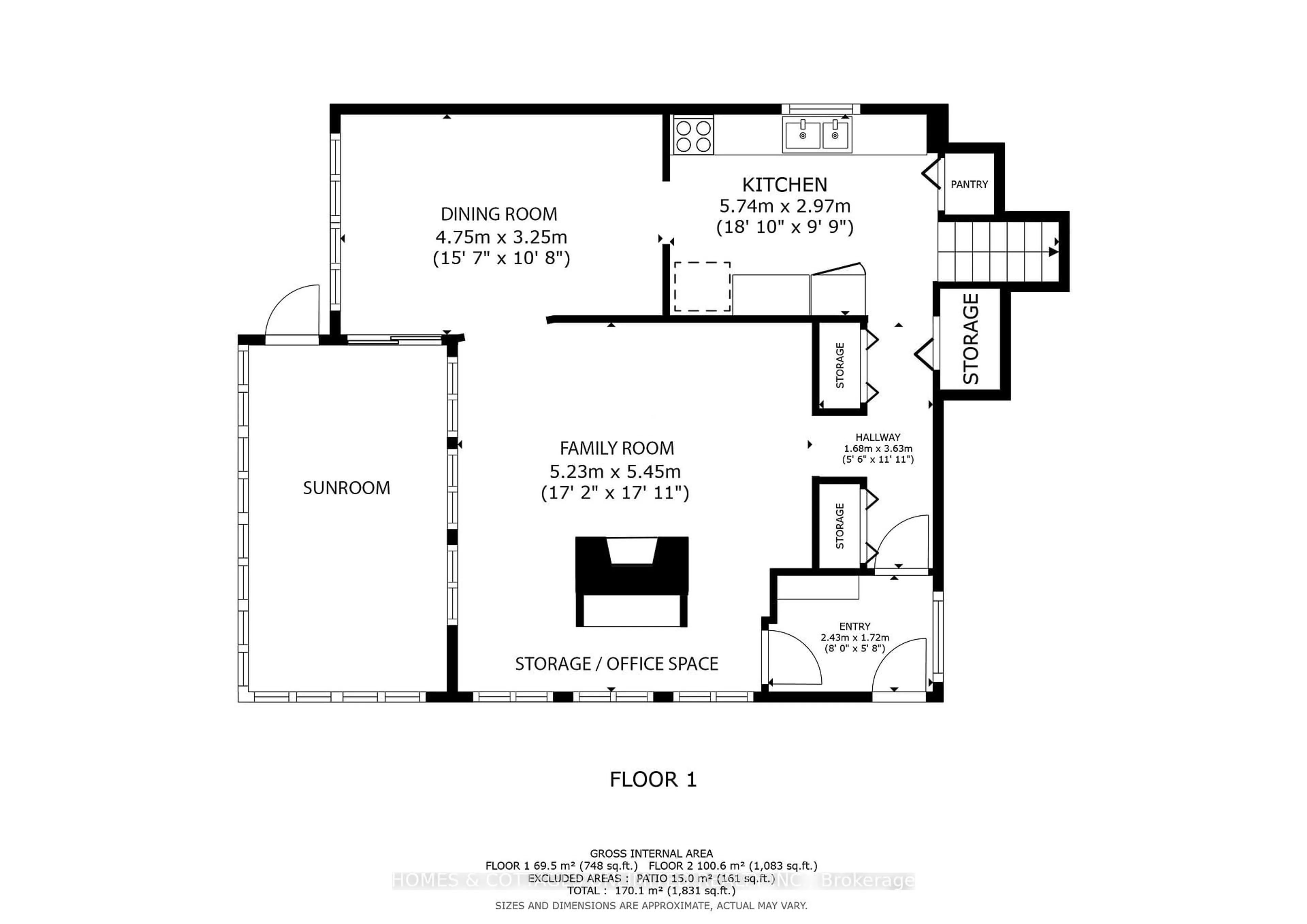 Floor plan for 1070 Young Lane, Ompah Ontario K0H 2J0