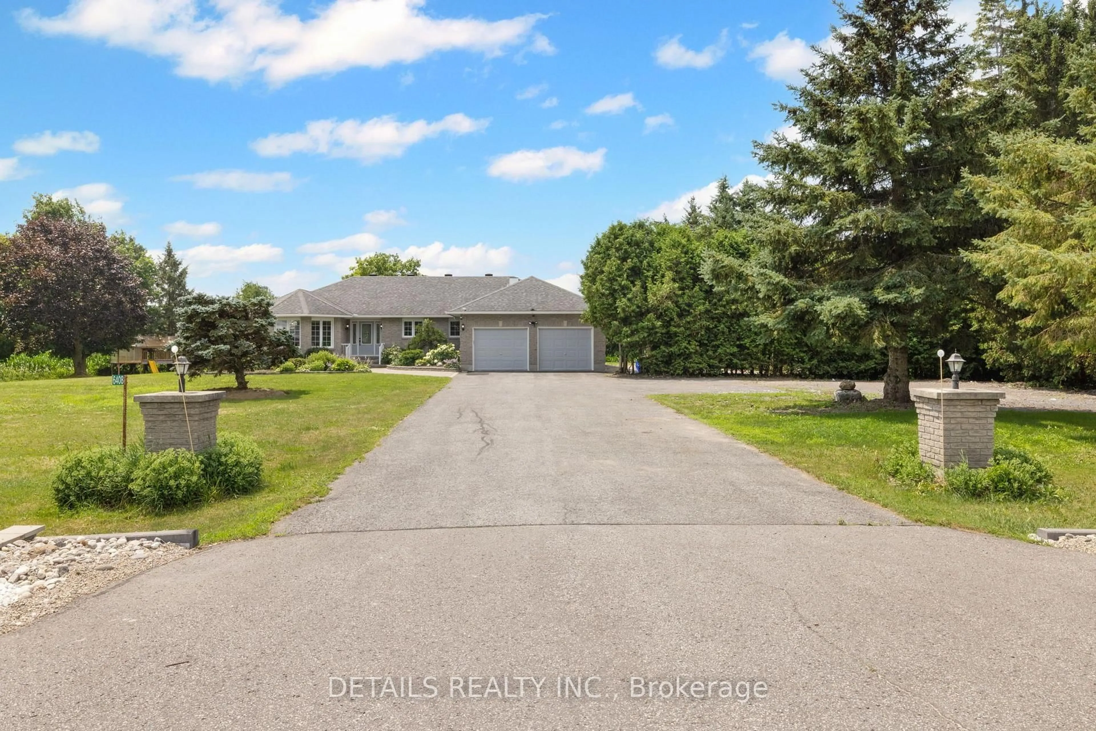 A pic from outside/outdoor area/front of a property/back of a property/a pic from drone, street for 6408 Fourth Line Rd, North Gower Ontario K0A 2T0