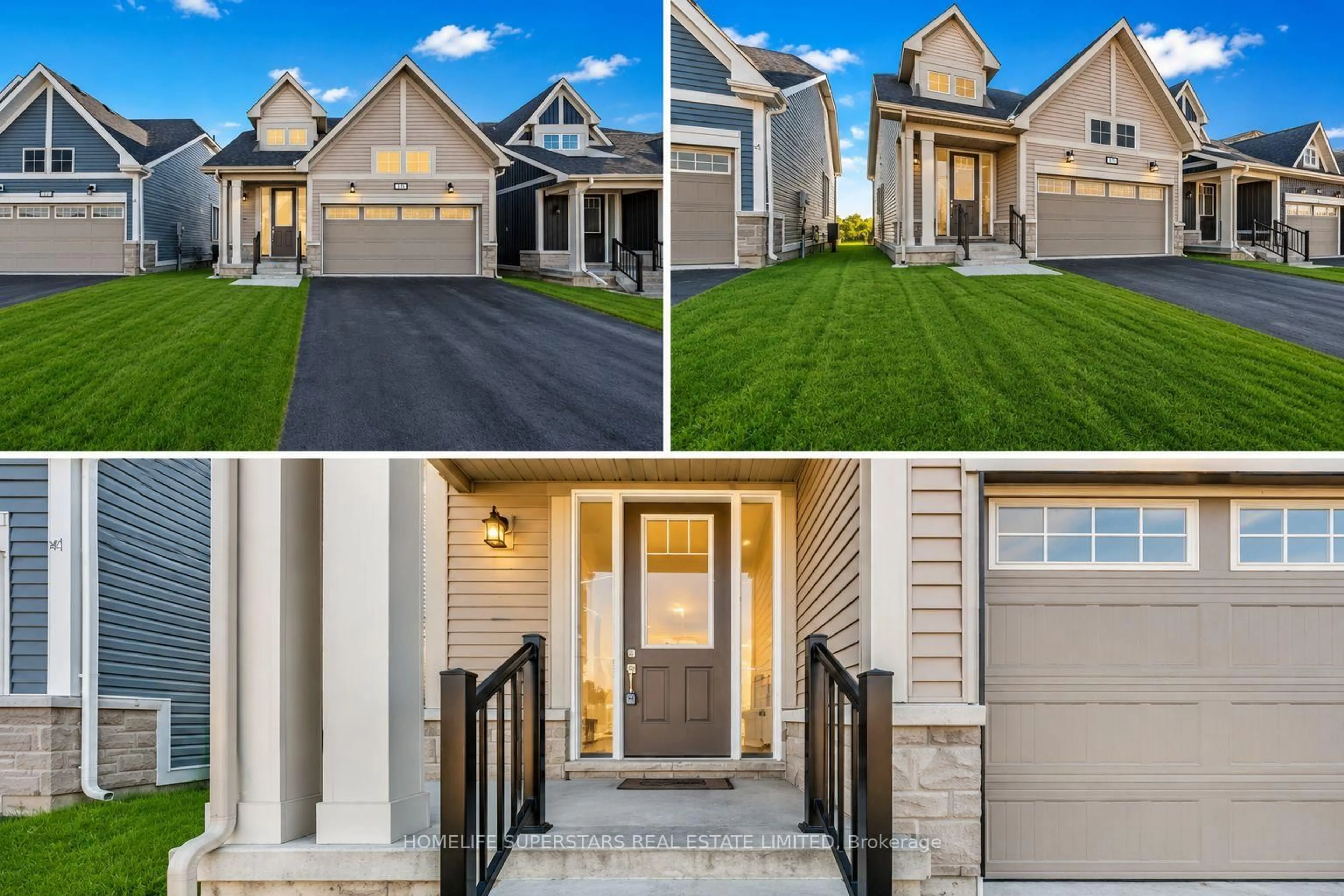 Home with vinyl exterior material, street for 18 Oakmont Dr, Bath Ontario K0H 1G0