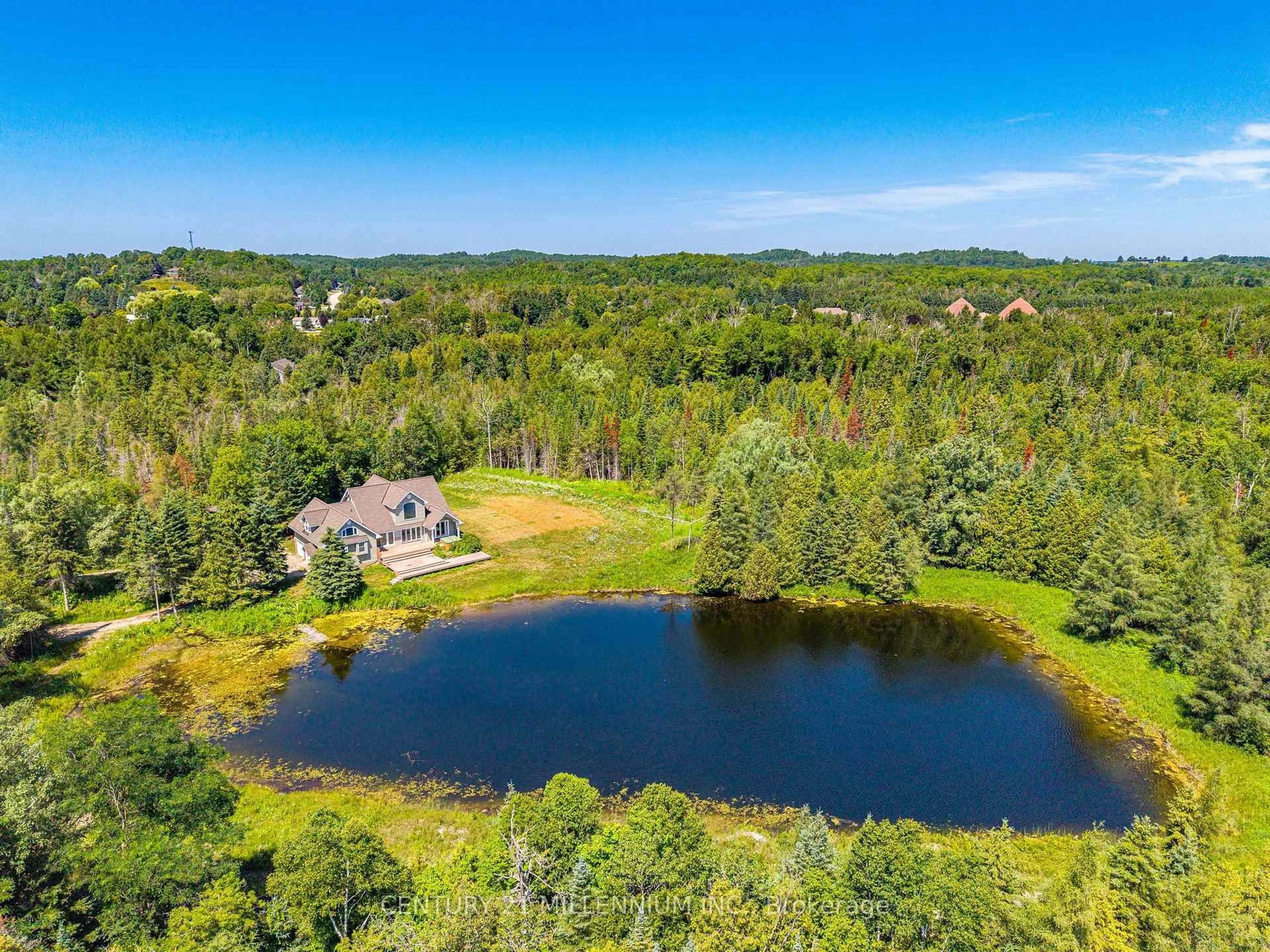 A pic from outside/outdoor area/front of a property/back of a property/a pic from drone, water/lake/river/ocean view for 5359 Eighth Line, Erin Ontario N0B 1T0