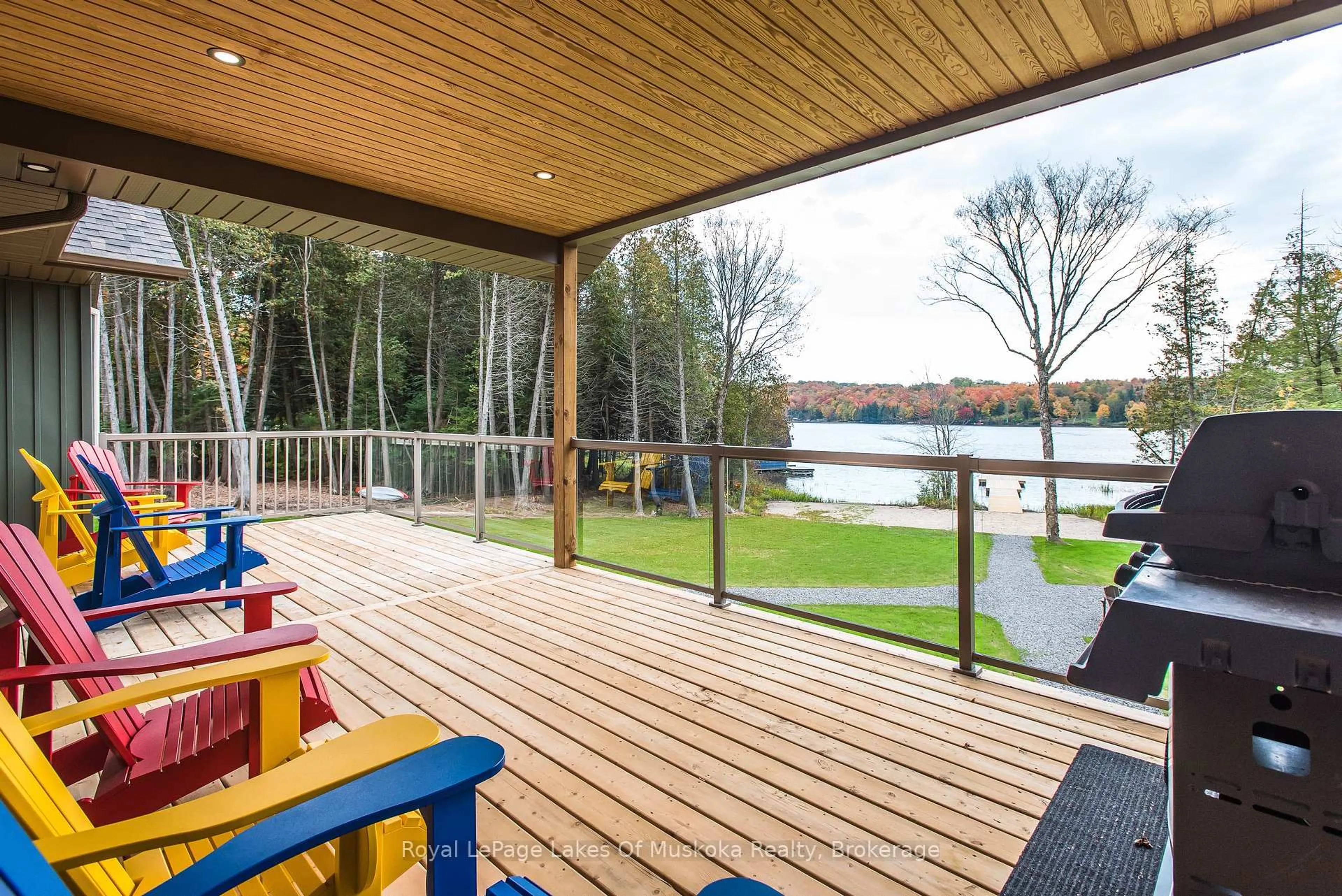 Patio, water/lake/river/ocean view for 60 Wurm Rd, Magnetawan Ontario P0A 1P0