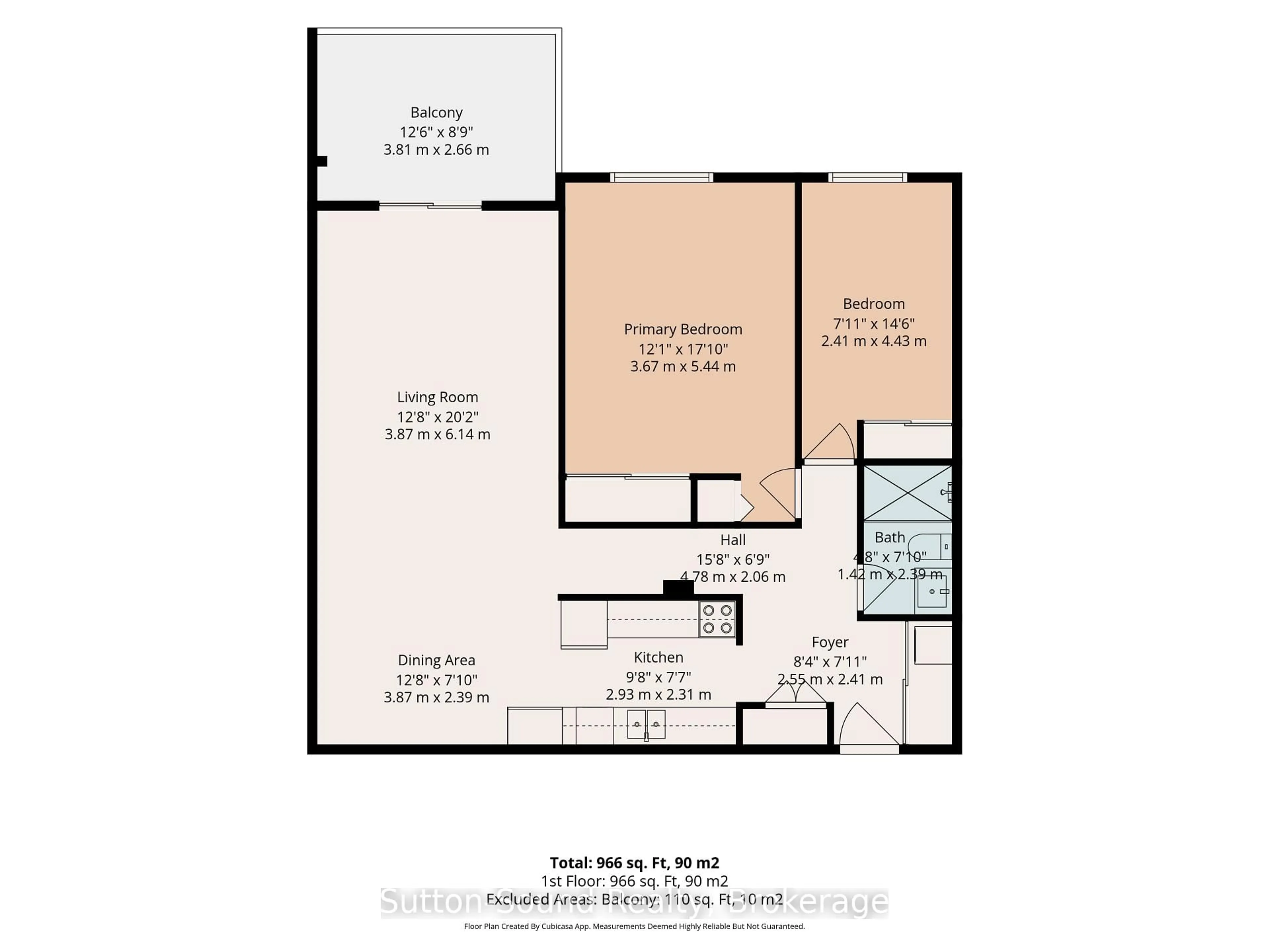 Floor plan for 1775 9th Ave #208, Owen Sound Ontario N4K 6K3