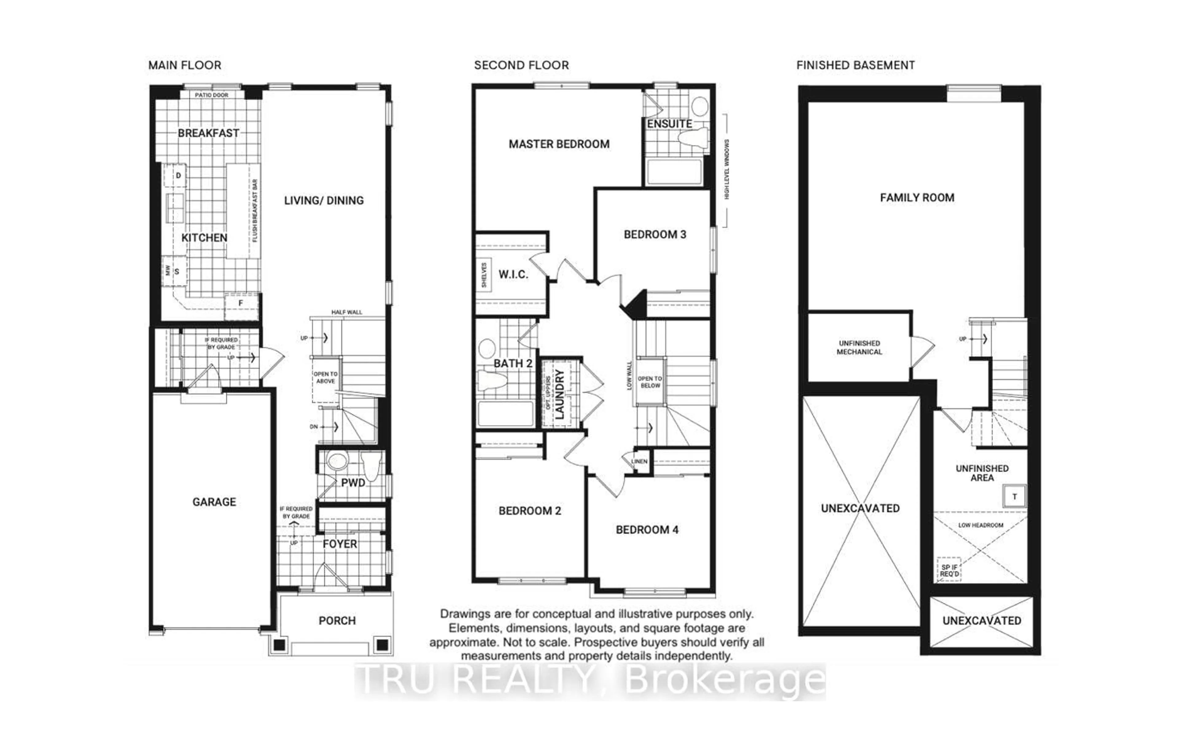 Floor plan for 2538 River Mist Rd, Ottawa Ontario K2J 6G2
